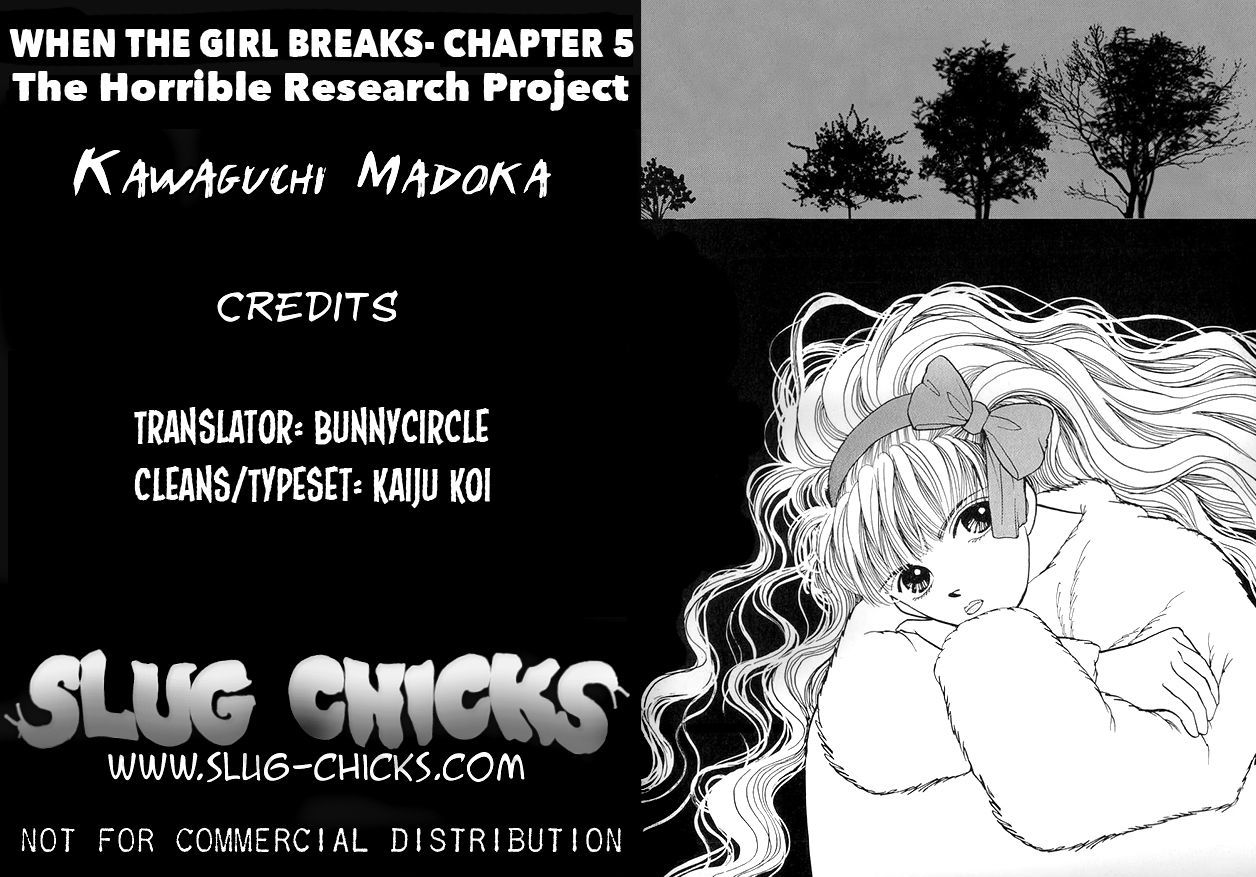 When The Girl Breaks - Chapter 5 : The Horrible Research Project