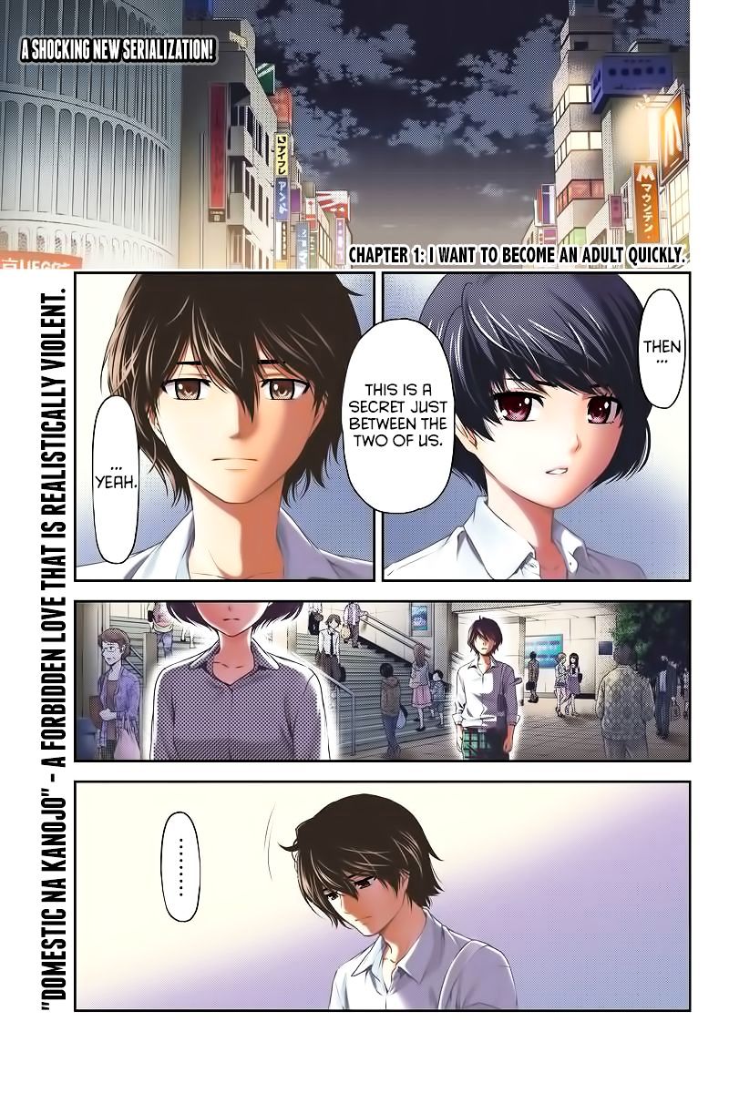 Domestic Na Kanojo - Chapter 1 : I Want To Become An Adult Quickly