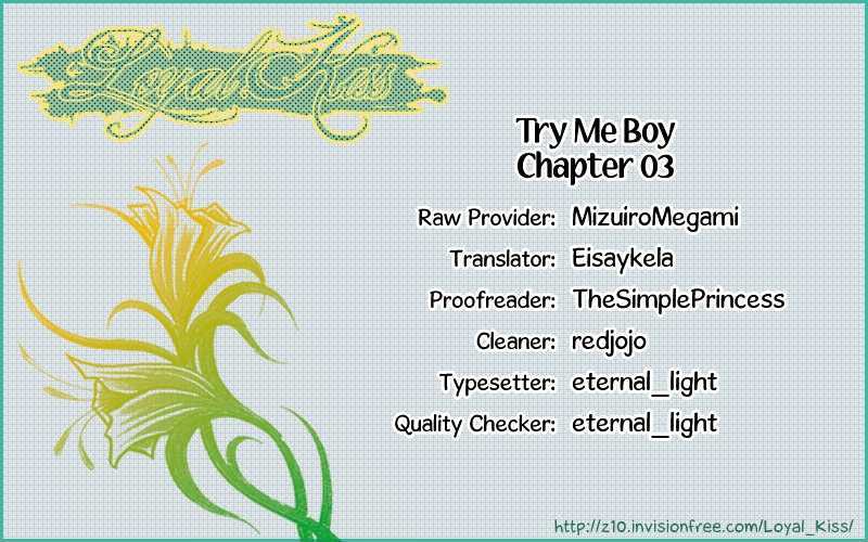 Try Me Boy! - Vol.1 Chapter 3 : It's Nonsense, But Important