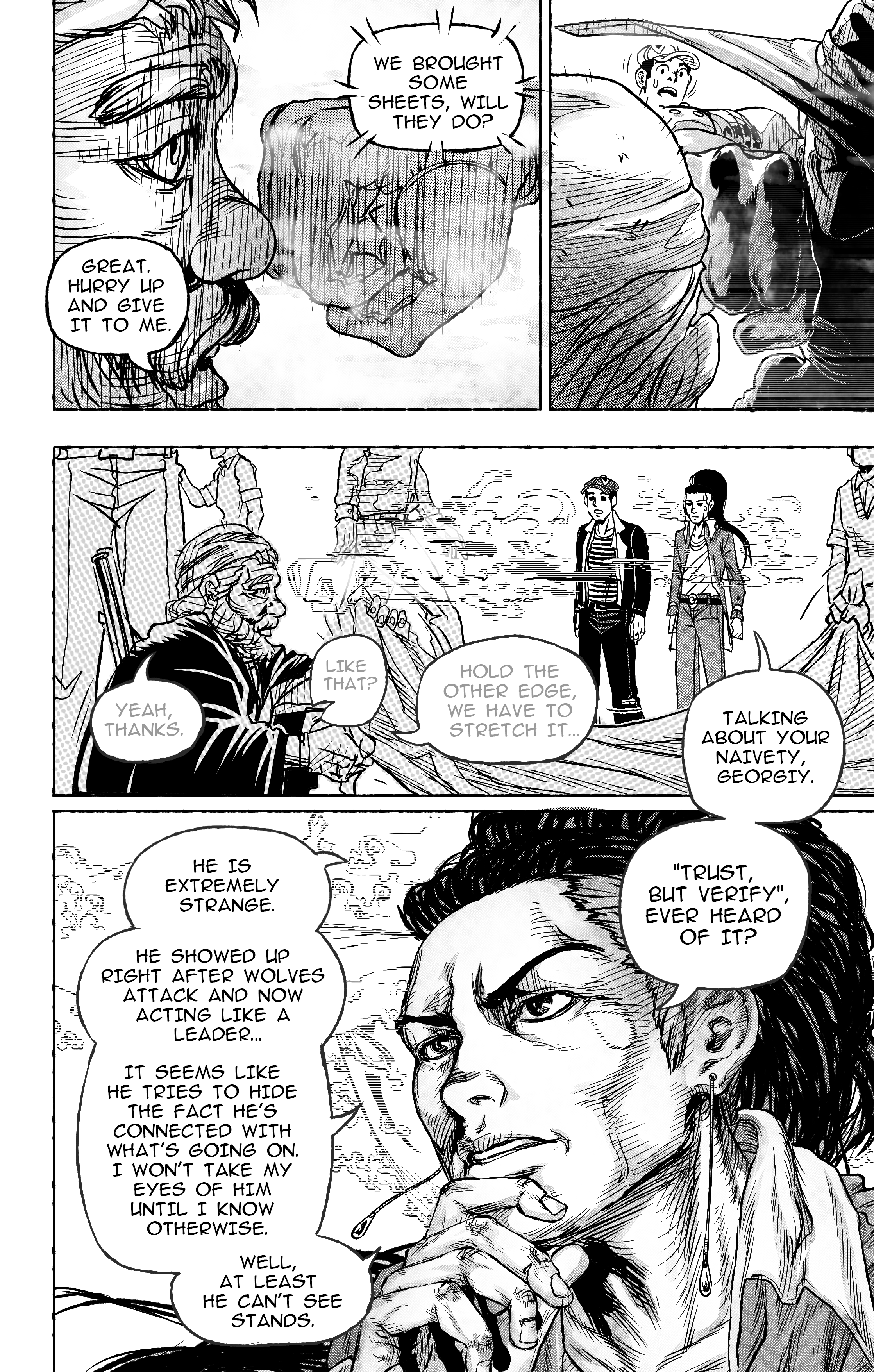 Jojo's Bizarre Adventure: Moscow Calling (Doujinshi) - Vol.2 Chapter 14: Hunt For Wolves Part 3