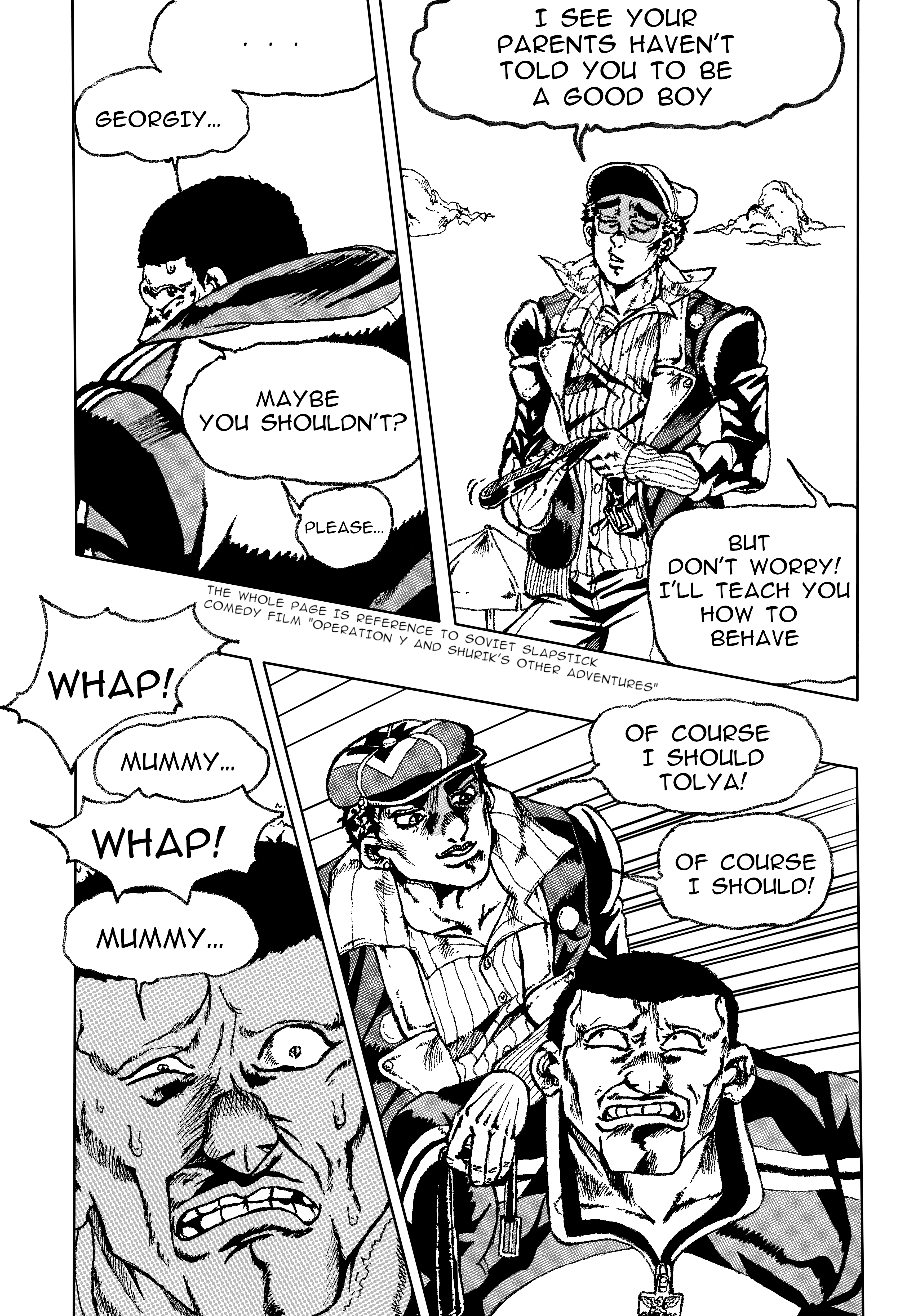 Jojo's Bizarre Adventure: Moscow Calling (Doujinshi) - Vol.1 Chapter 2: Vladivostok 2000 Part 2