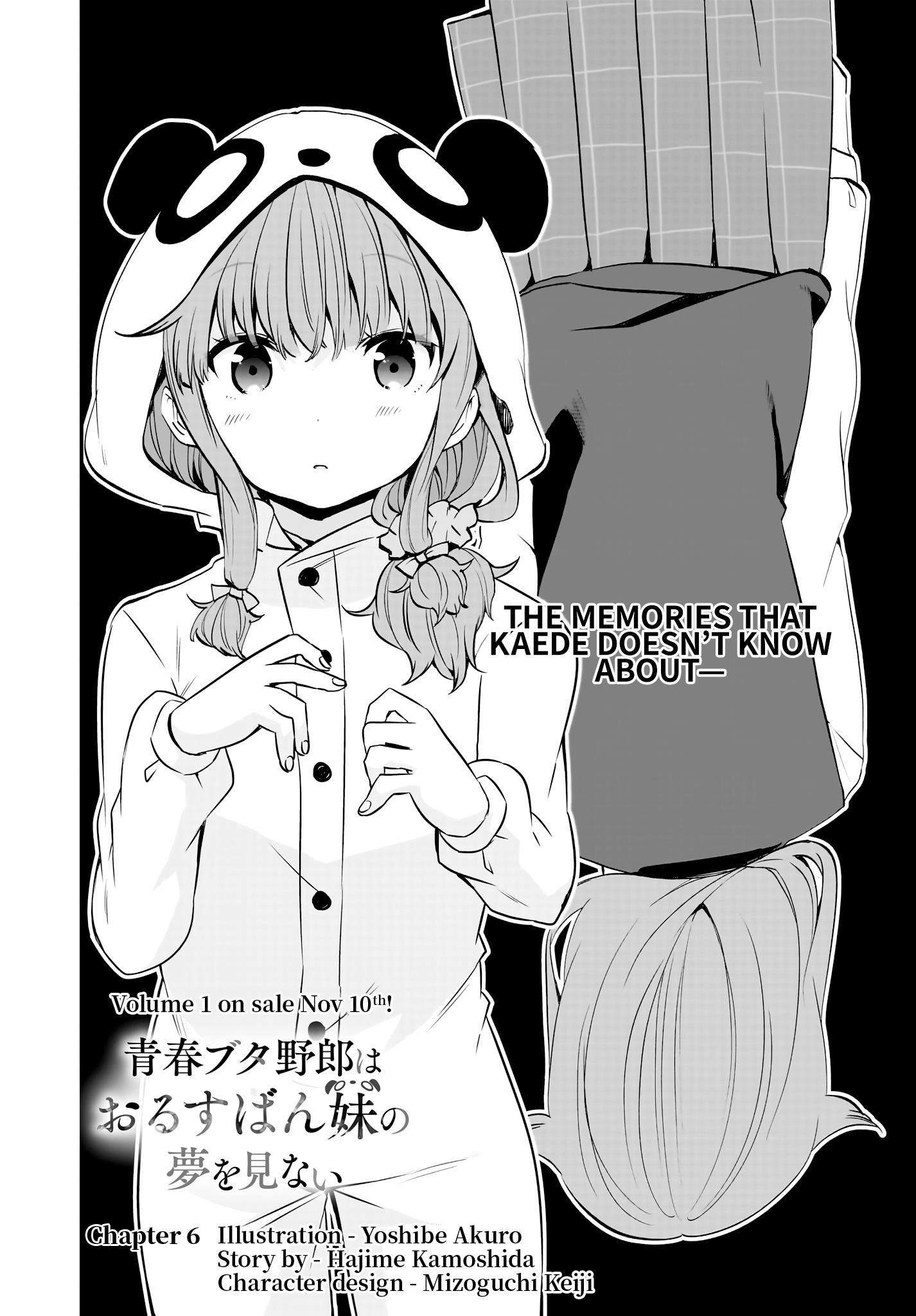 Seishun Buta Yarou Wa Orusuban Imouto No Yume Wo Minai - Vol.1 Chapter 6