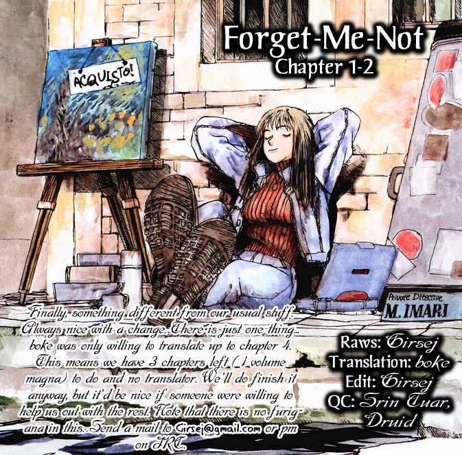 Forget-Me-Not - Vol.1 Chapter 1 : Such Sorrow In Venice