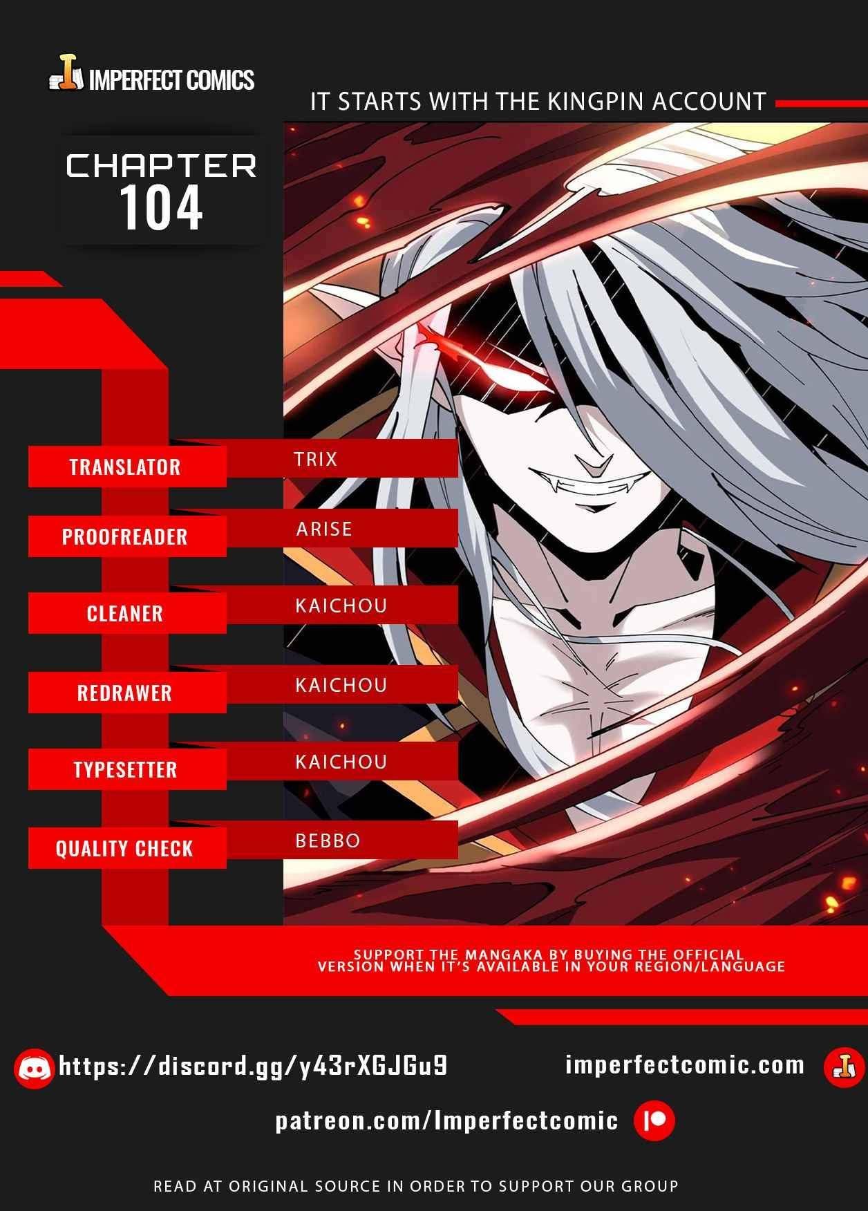 It Starts With A Kingpin Account - Chapter 104