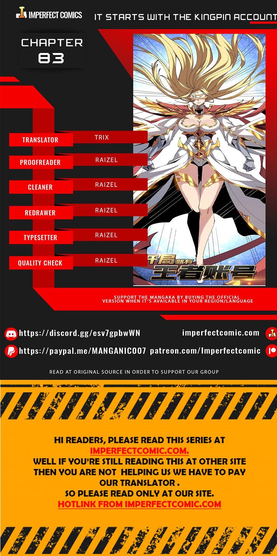 It Starts With A Kingpin Account - Chapter 83