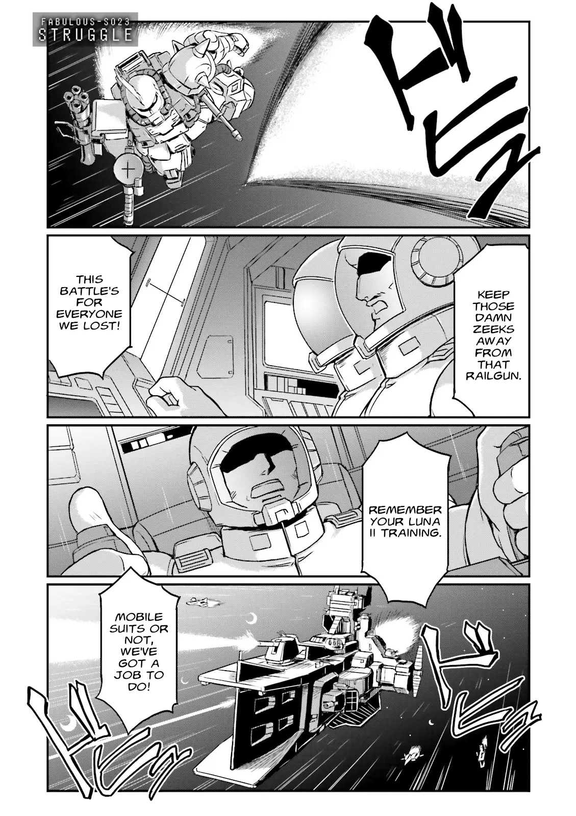 Mobile Suit Gundam Msv-R Legend Of The Universal Century Heroes: The Fabulous Shin Matsunaga - Vol.4 Chapter 23: Struggle