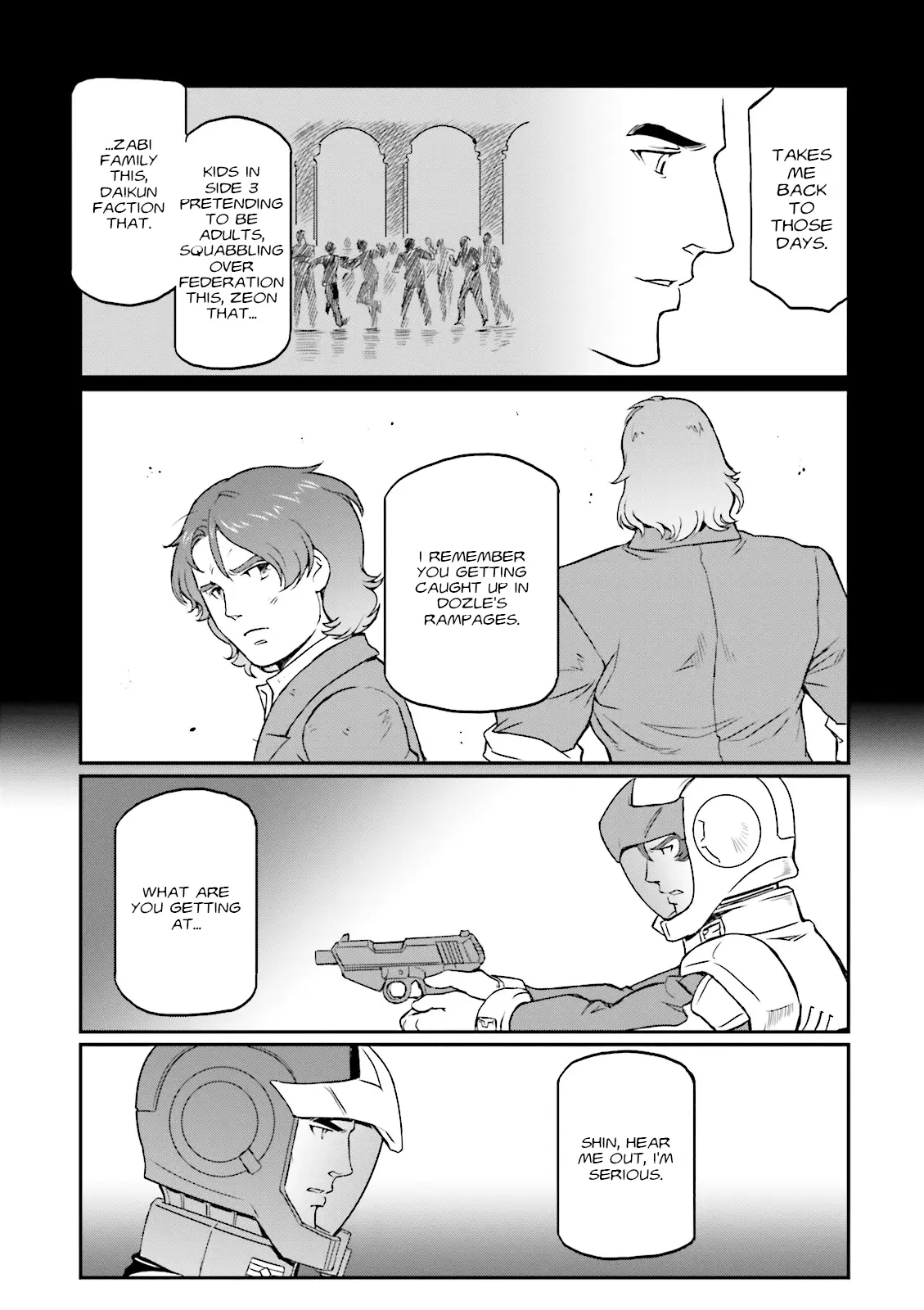 Mobile Suit Gundam Msv-R Legend Of The Universal Century Heroes: The Fabulous Shin Matsunaga - Vol.4 Chapter 23: Struggle