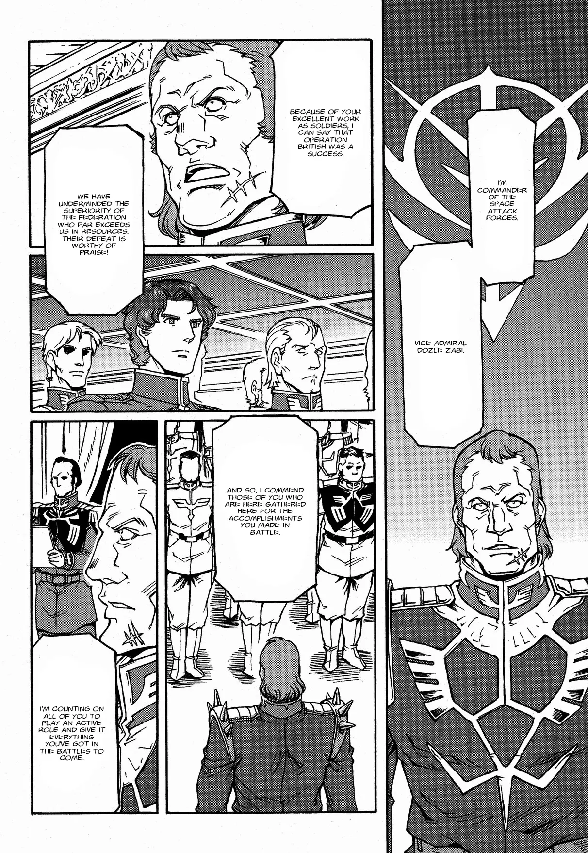 Mobile Suit Gundam Msv-R Legend Of The Universal Century Heroes: The Fabulous Shin Matsunaga - Vol.1 Chapter 4: Open War