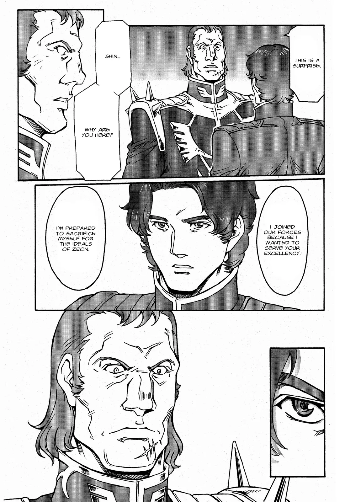 Mobile Suit Gundam Msv-R Legend Of The Universal Century Heroes: The Fabulous Shin Matsunaga - Vol.1 Chapter 4: Open War