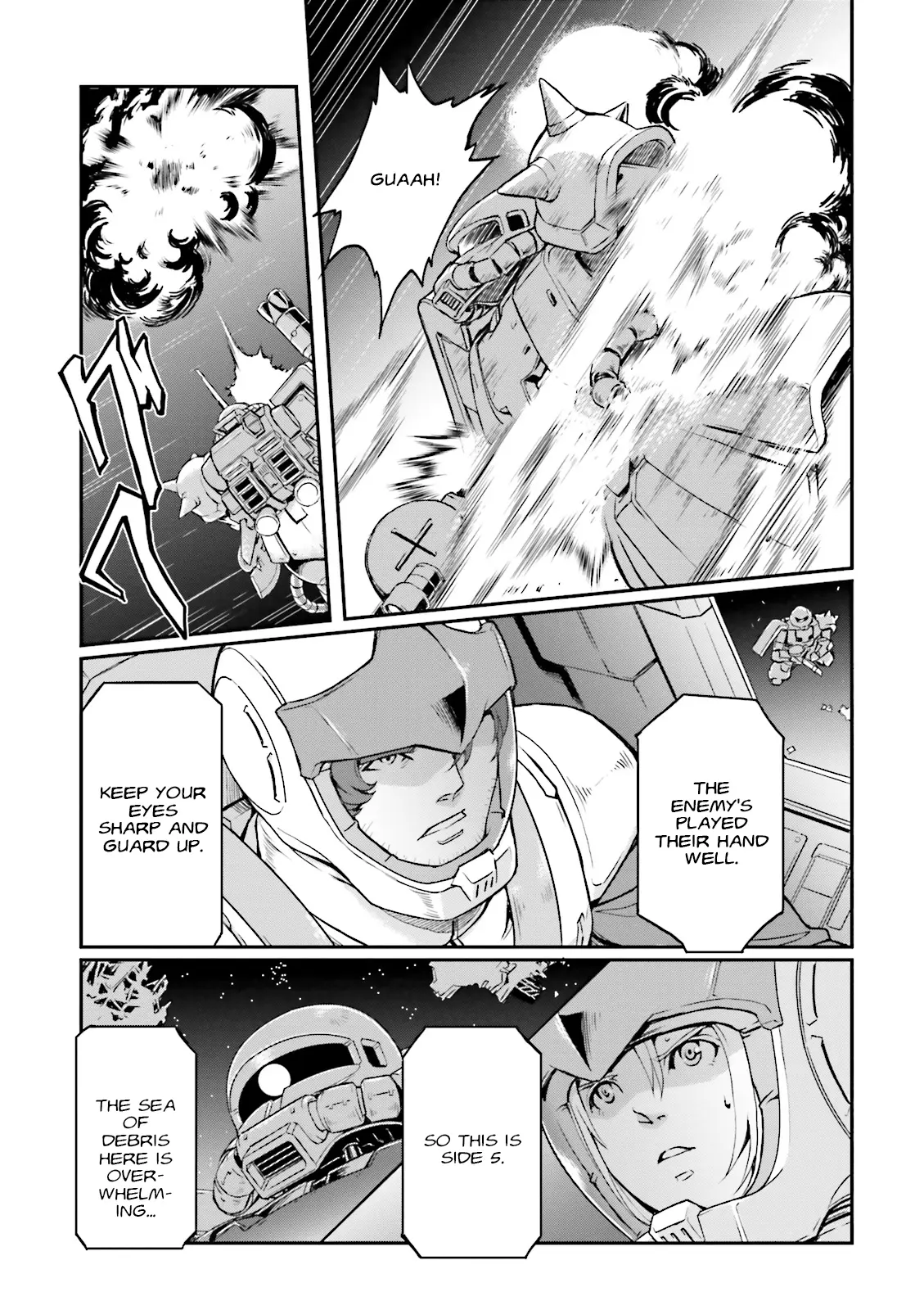 Mobile Suit Gundam Msv-R Legend Of The Universal Century Heroes: The Fabulous Shin Matsunaga - Vol.4 Chapter 22: Inferno