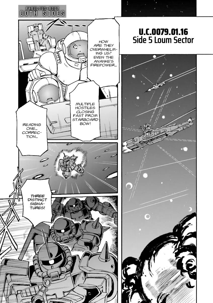 Mobile Suit Gundam Msv-R Legend Of The Universal Century Heroes: The Fabulous Shin Matsunaga - Vol.2 Chapter 7: Both Sides