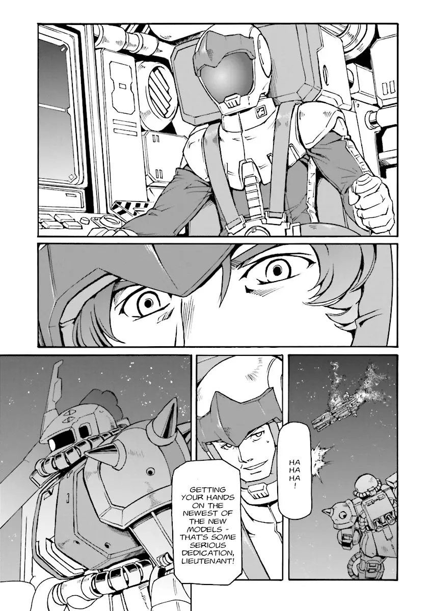 Mobile Suit Gundam Msv-R Legend Of The Universal Century Heroes: The Fabulous Shin Matsunaga - Vol.2 Chapter 8: Determination