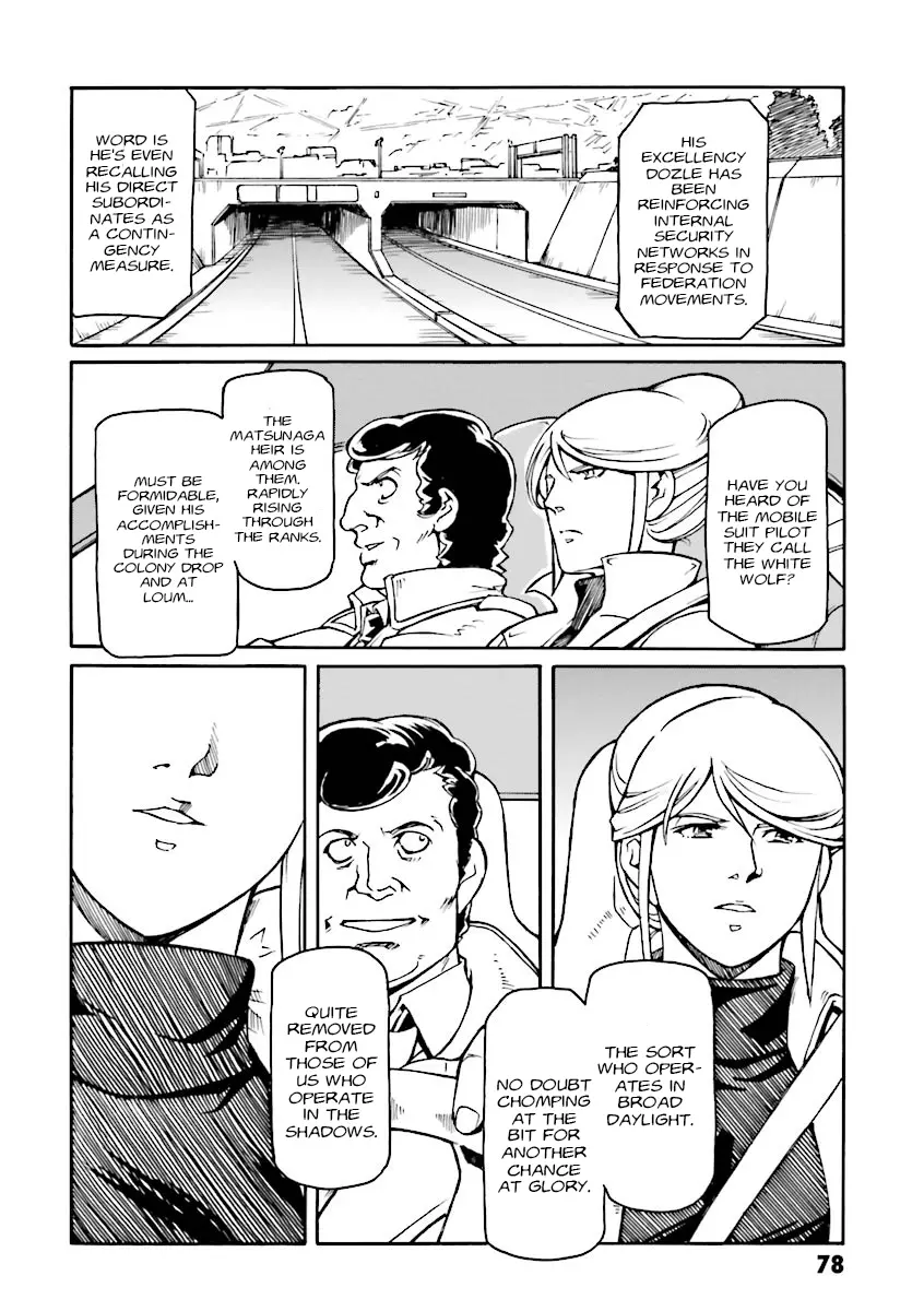 Mobile Suit Gundam Msv-R Legend Of The Universal Century Heroes: The Fabulous Shin Matsunaga - Vol.2 Chapter 9: Unaware