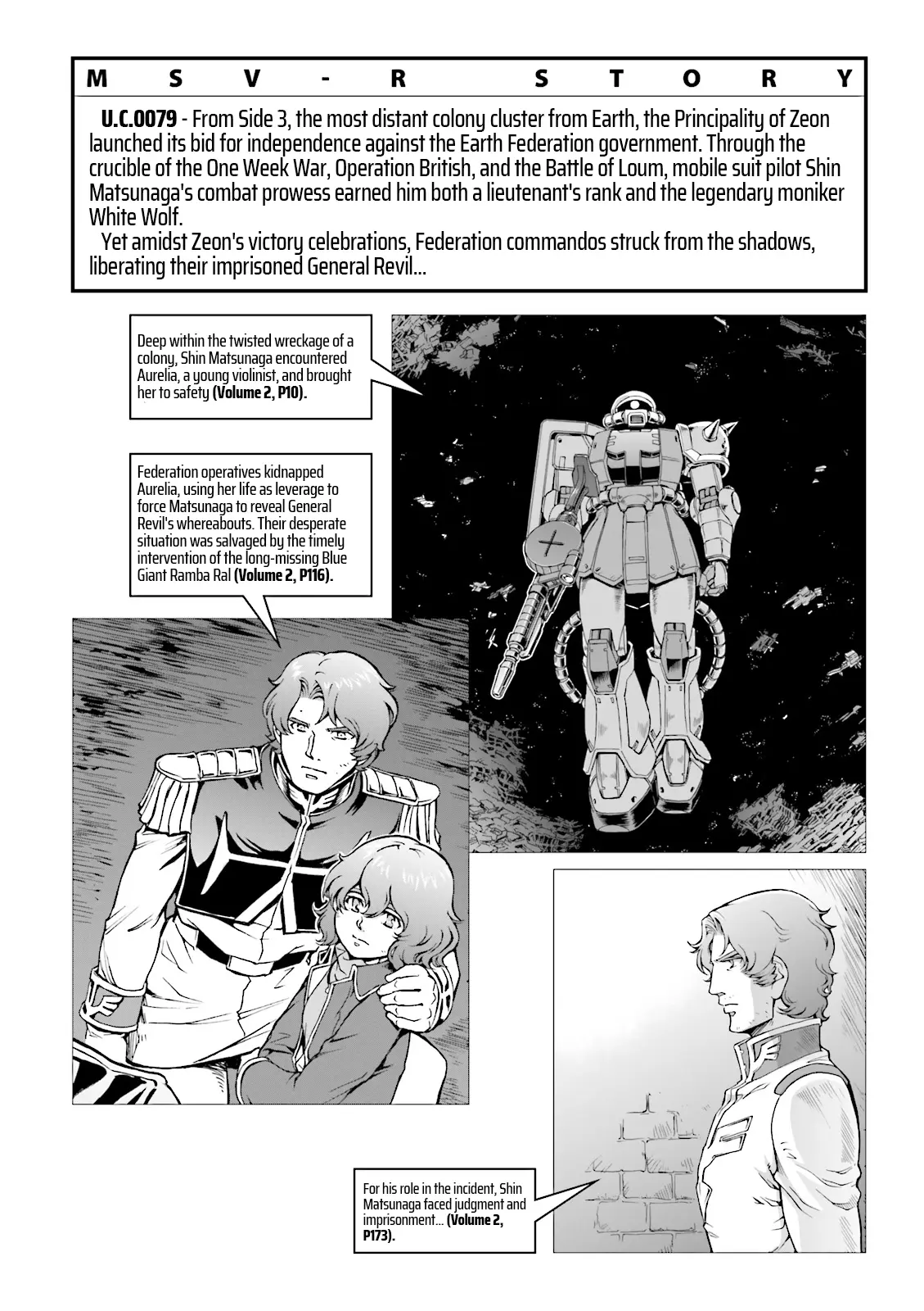 Mobile Suit Gundam Msv-R Legend Of The Universal Century Heroes: The Fabulous Shin Matsunaga - Vol.3 Chapter 13: Adrift