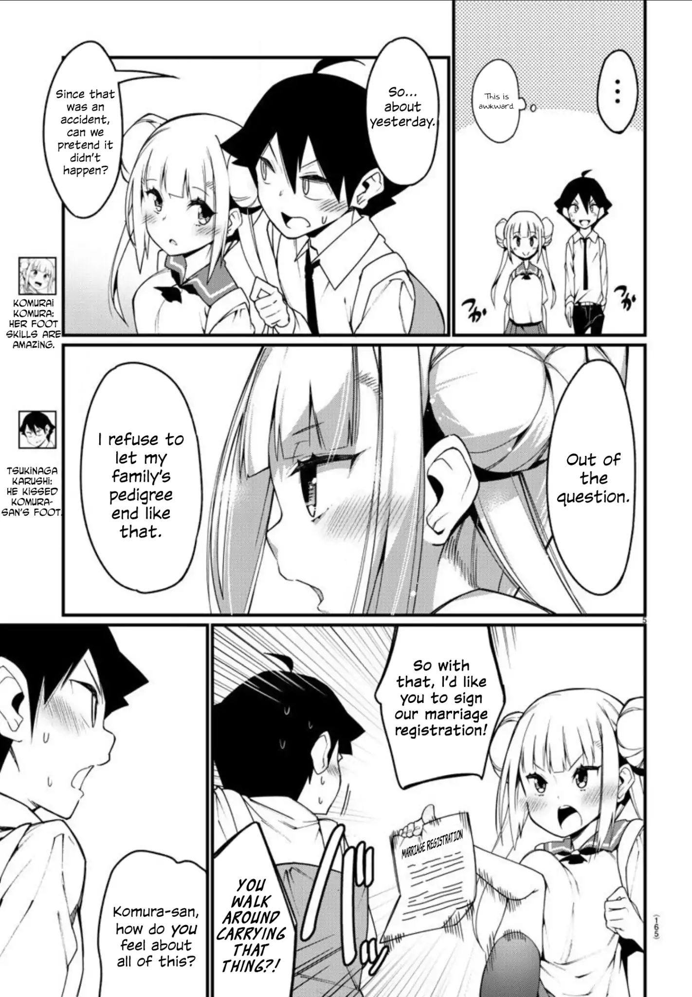 Ashigei Shoujo Komura-San - Chapter 2: Step 2: I Respect That.