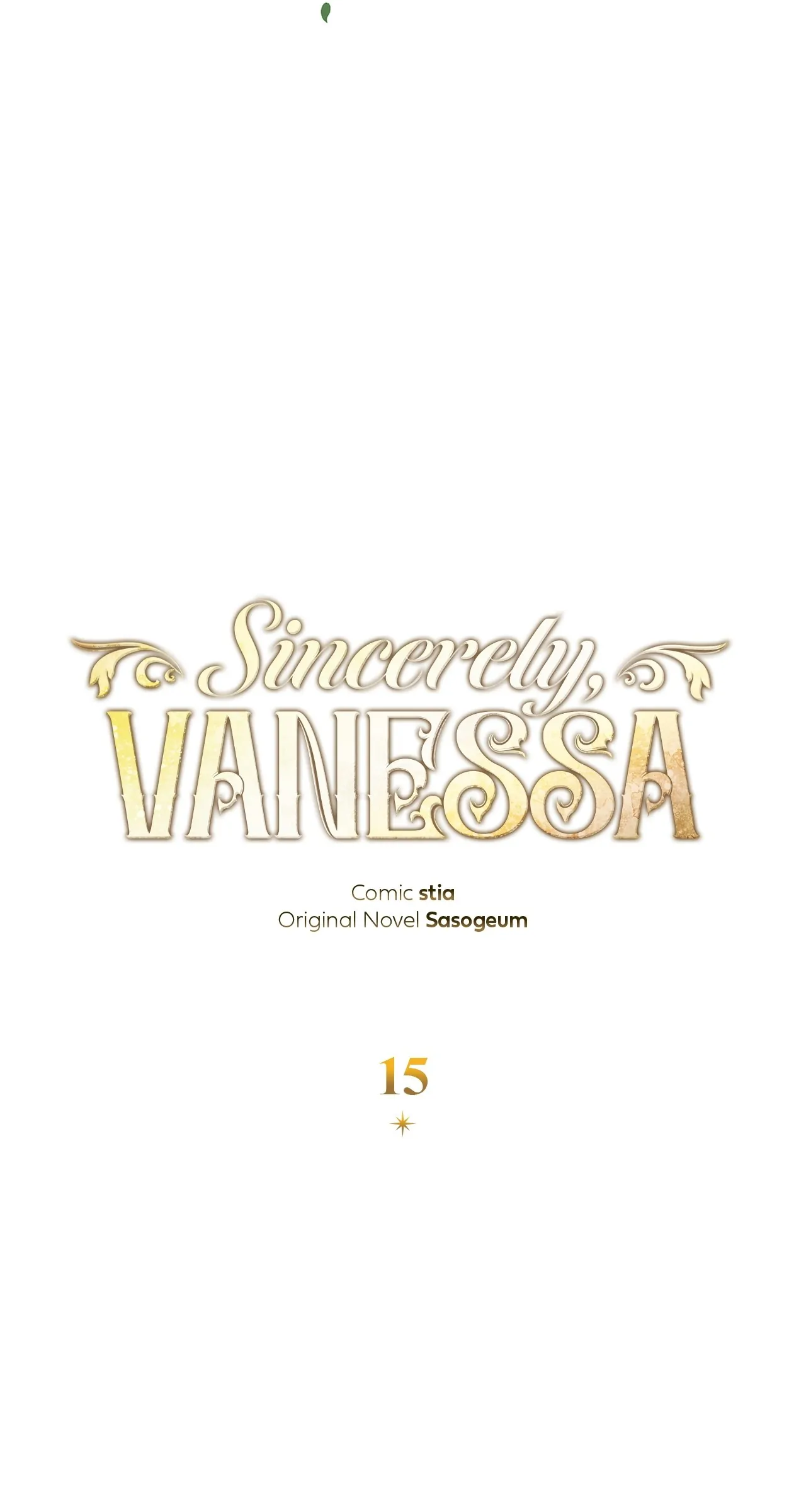 Sincerely, Vanessa - Chapter 15