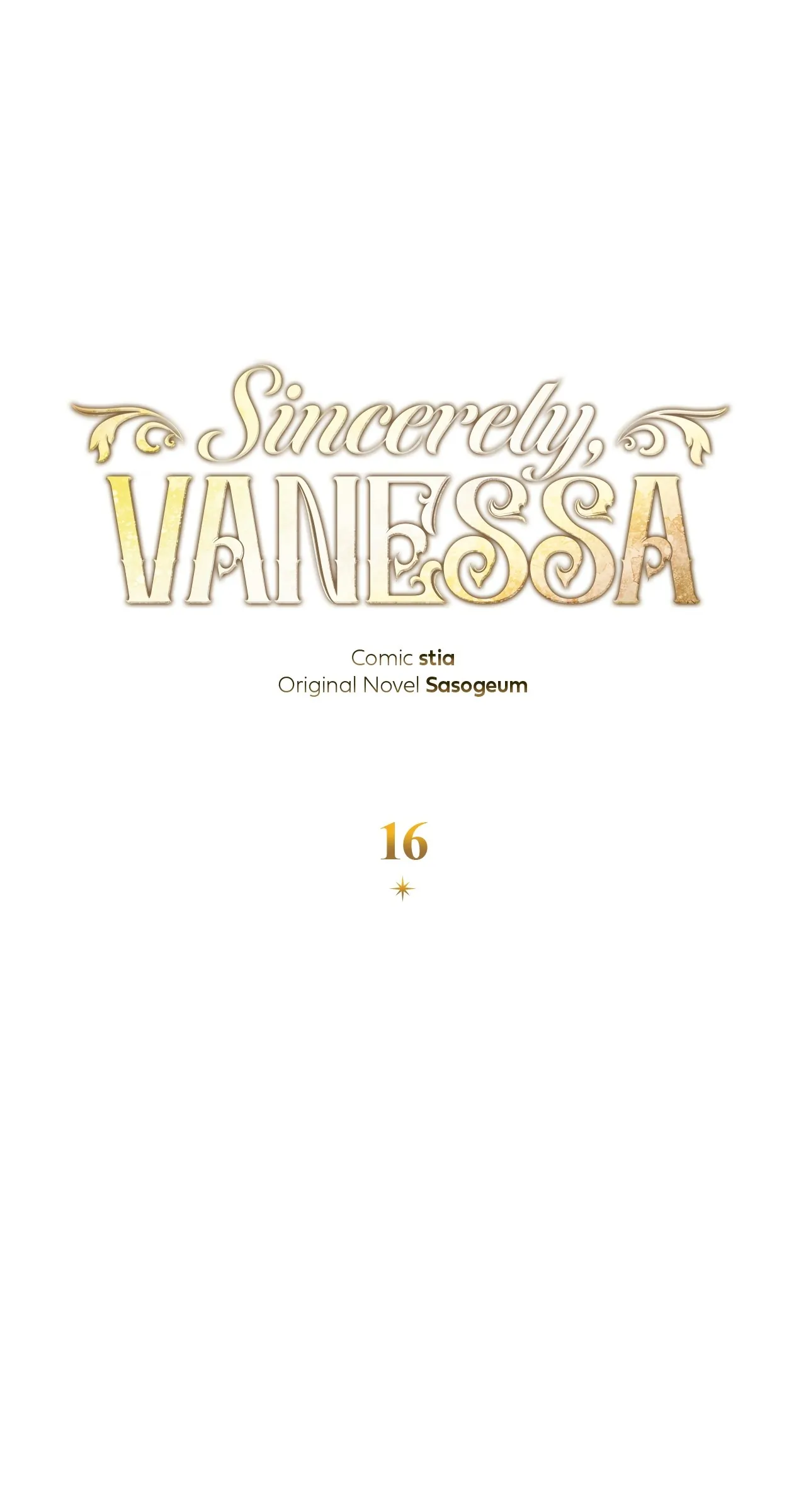 Sincerely, Vanessa - Chapter 16