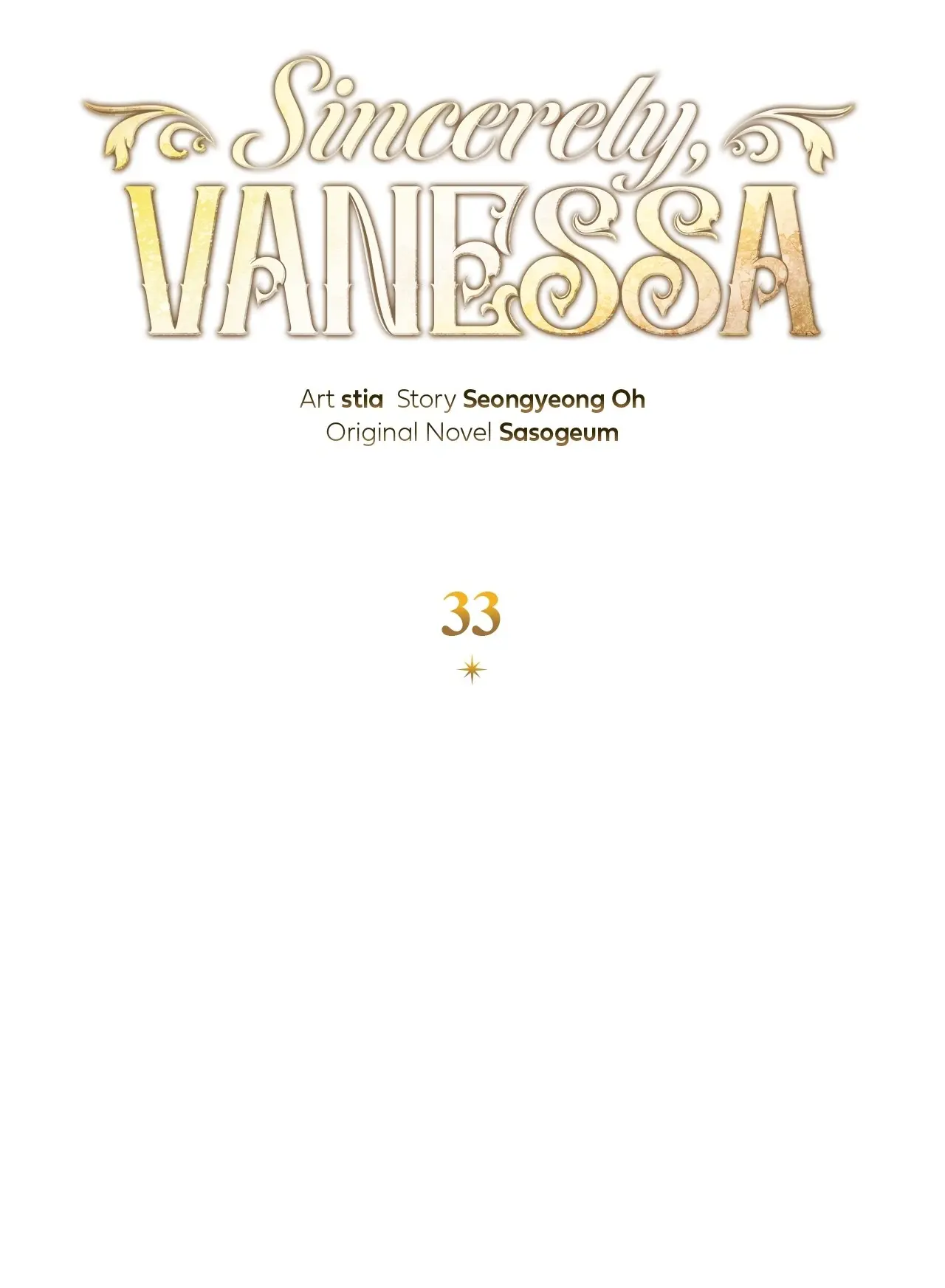 Sincerely, Vanessa - Chapter 33