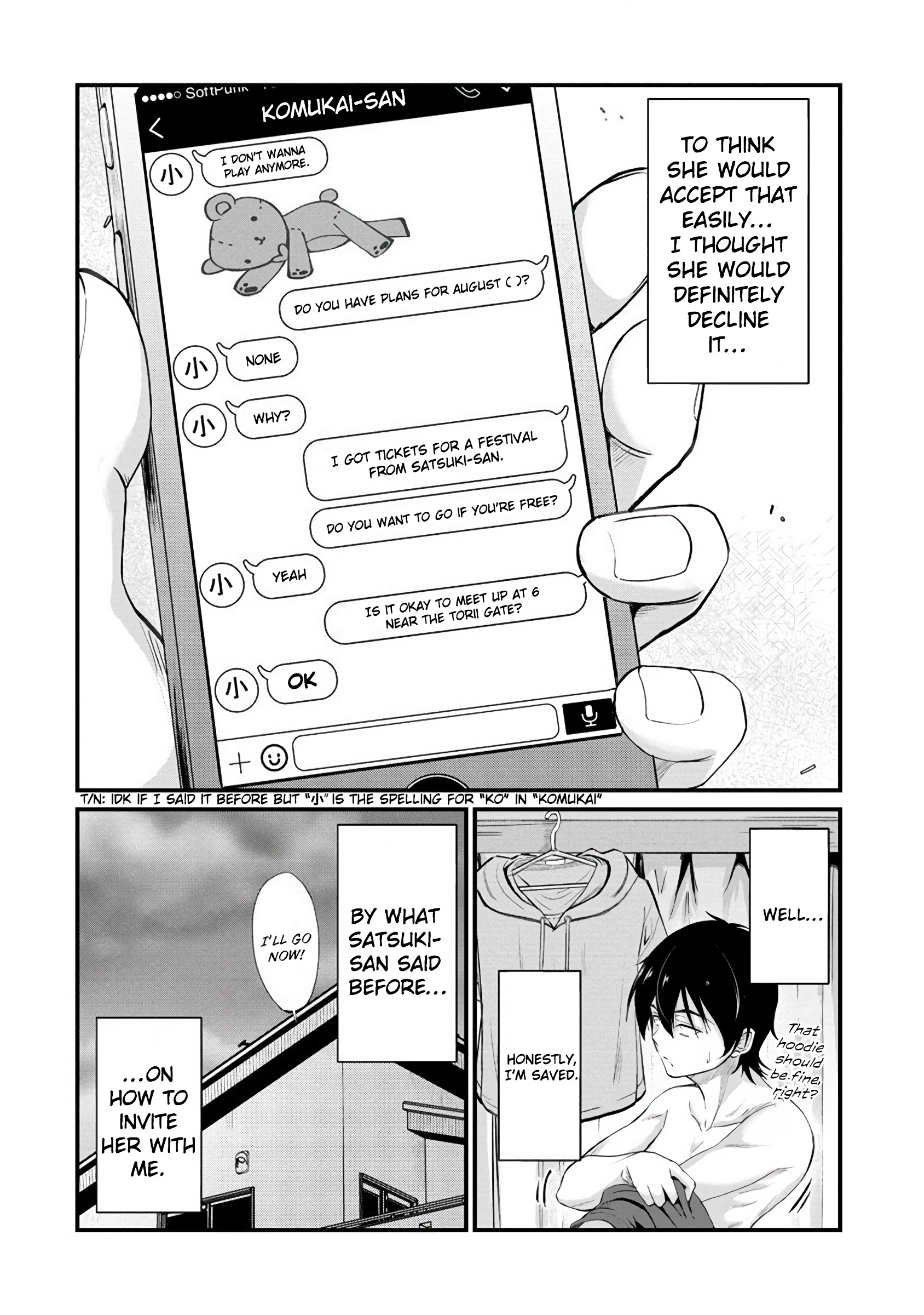 Osabori Jouzuna Komukai-San Wa Ore Wo Nogasanai!! - Chapter 12