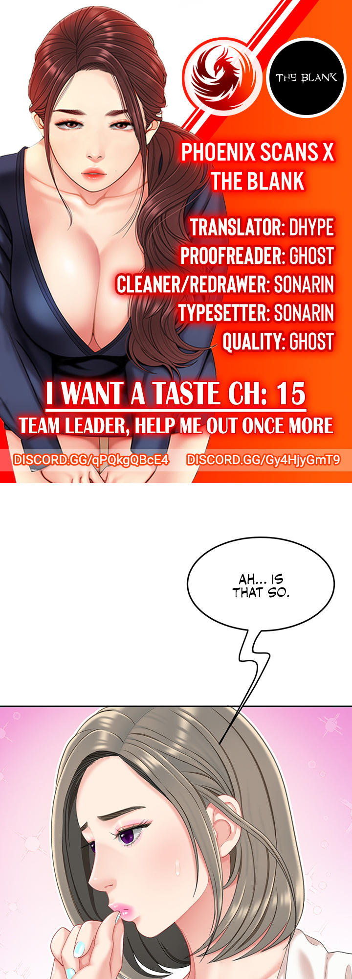 I Want A Taste - Chapter 15: Team Leader, Help Me Out Once More