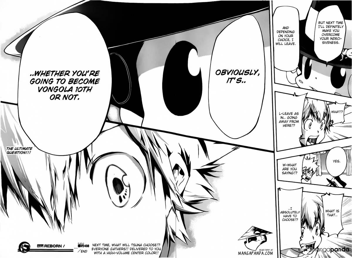 Kateikyoushi Hitman Reborn! - Chapter 408 : The Ultimate Decision