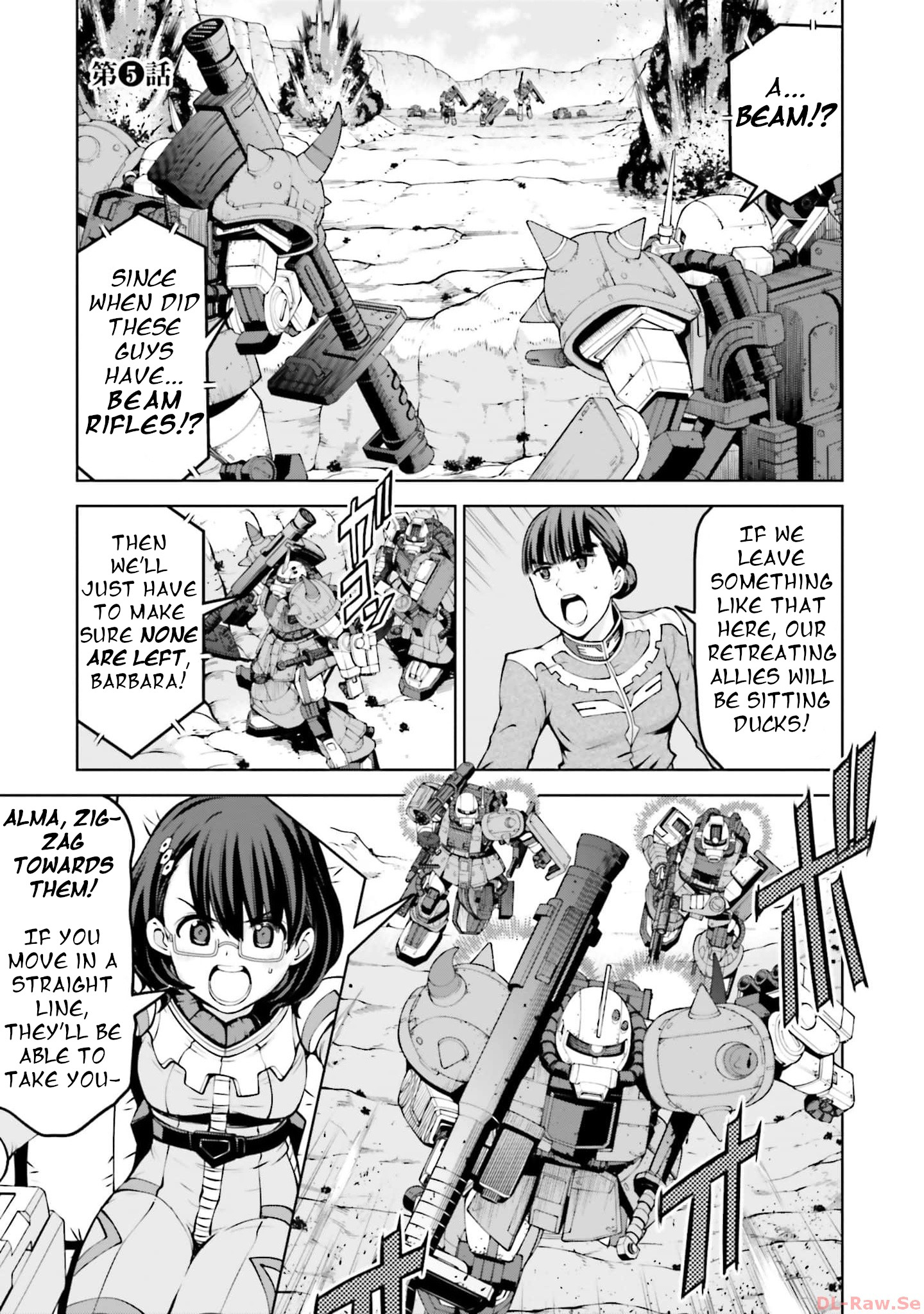 Mobile Suit Gundam: Battle Operation Code Fairy - Vol.1 Chapter 5: Lieutenant Barbara's Doctrine (Part Two)