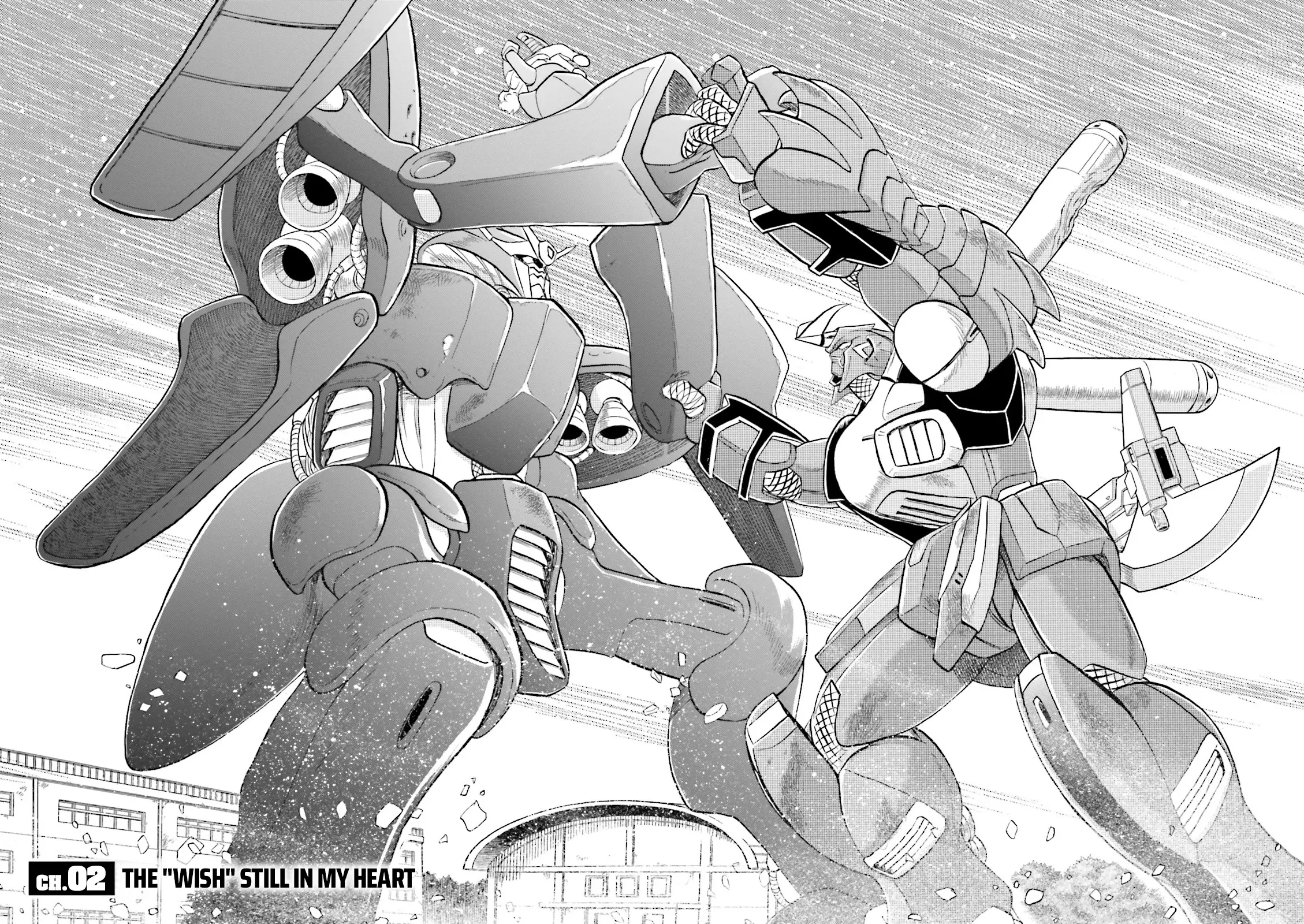 Mobile Suit Cross Born Gundam Dust - Vol.1 Chapter 2: The "Wish" Still In My Heart