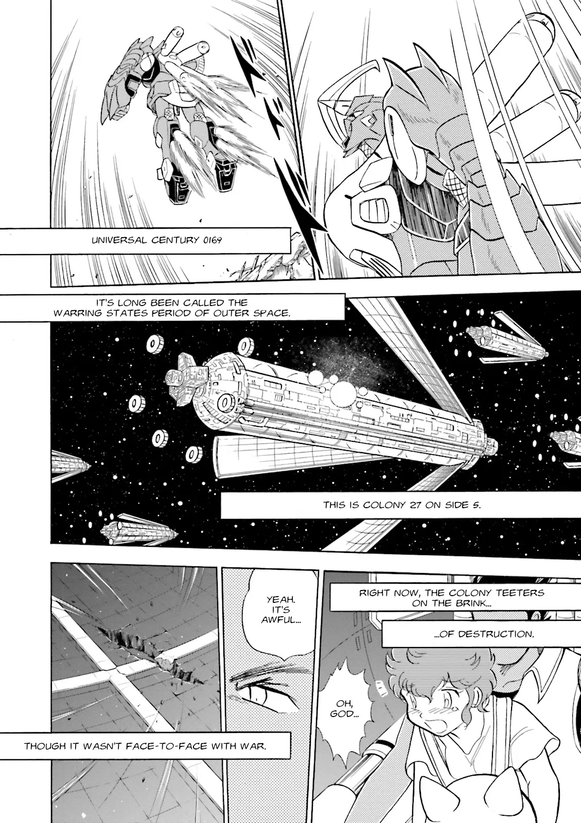 Mobile Suit Cross Born Gundam Dust - Vol.1 Chapter 1: Ash & The Lion