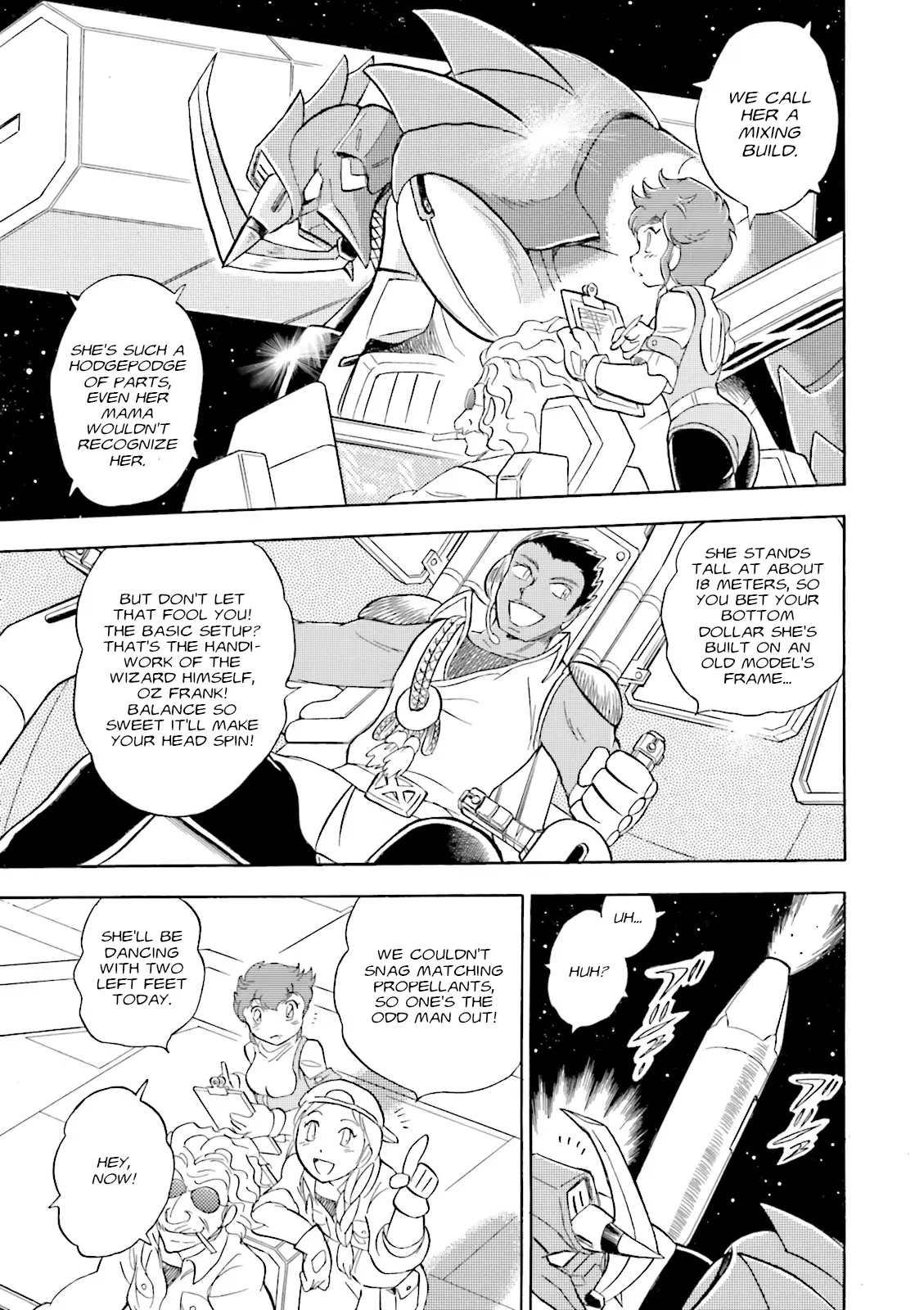 Mobile Suit Cross Born Gundam Dust - Vol.1 Chapter 3: An Ordinary Day At Mighty Transport