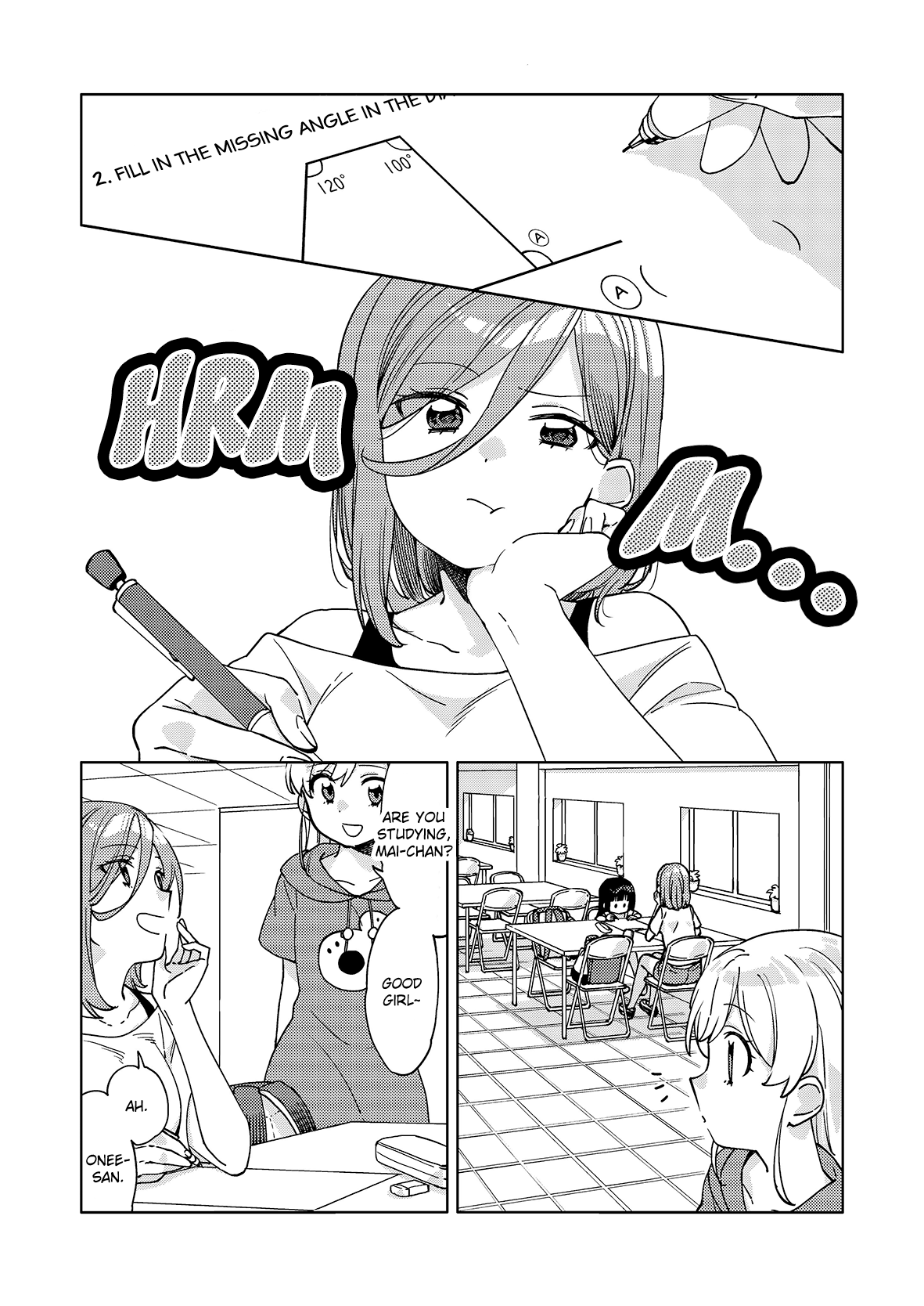 Big Girl And Small Girl - Chapter 5: Big Girl, Small Onee-San, And Studying