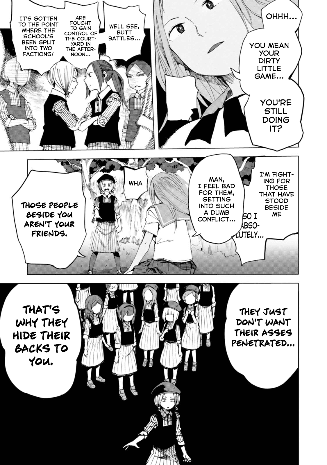 Chio-Chan No Tsuugakuro - Chapter 36: Chiharu, Kushitori-San, And Abhimanyu