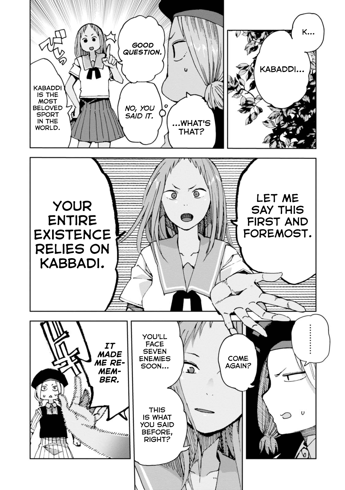 Chio-Chan No Tsuugakuro - Chapter 36: Chiharu, Kushitori-San, And Abhimanyu