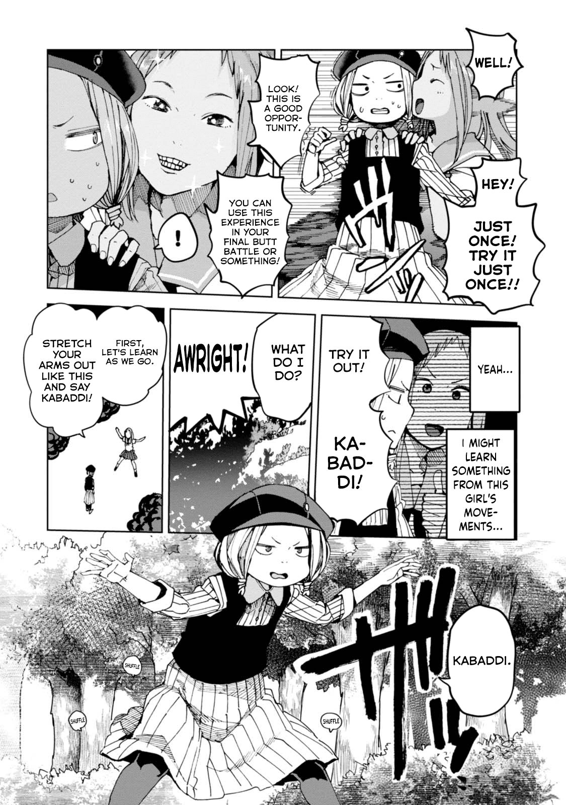 Chio-Chan No Tsuugakuro - Chapter 36: Chiharu, Kushitori-San, And Abhimanyu