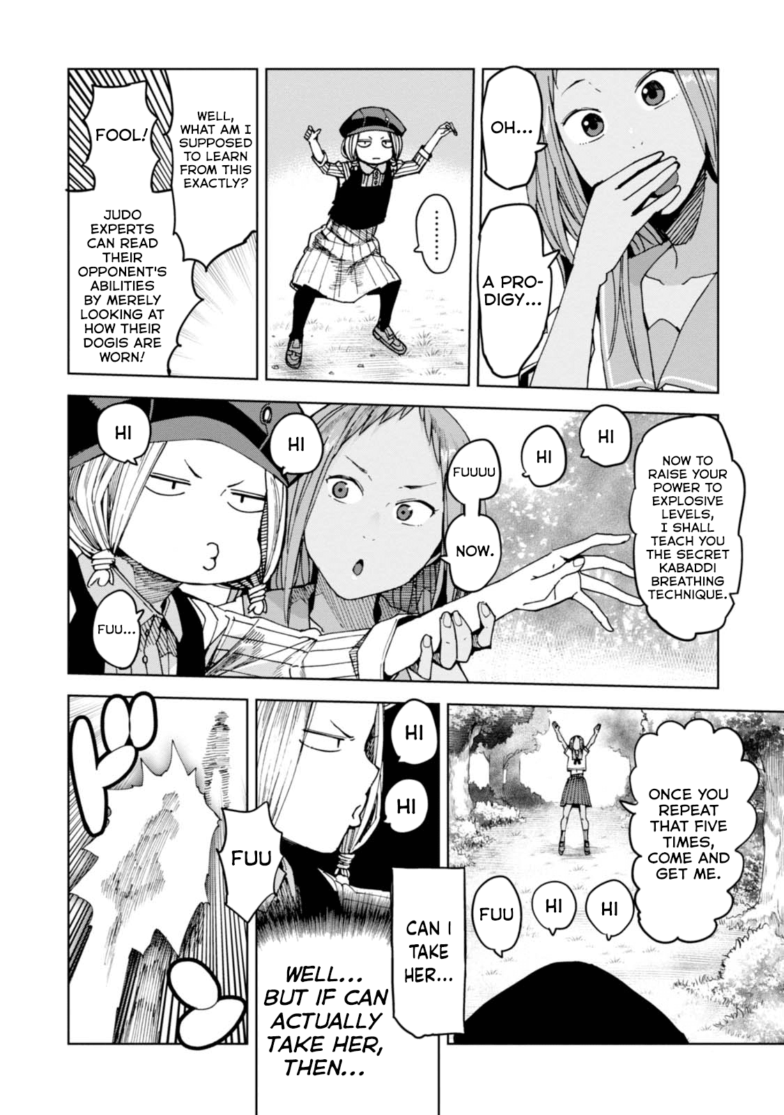 Chio-Chan No Tsuugakuro - Chapter 36: Chiharu, Kushitori-San, And Abhimanyu