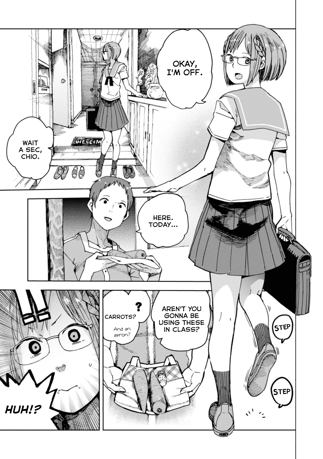 Chio-Chan No Tsuugakuro - Chapter 34