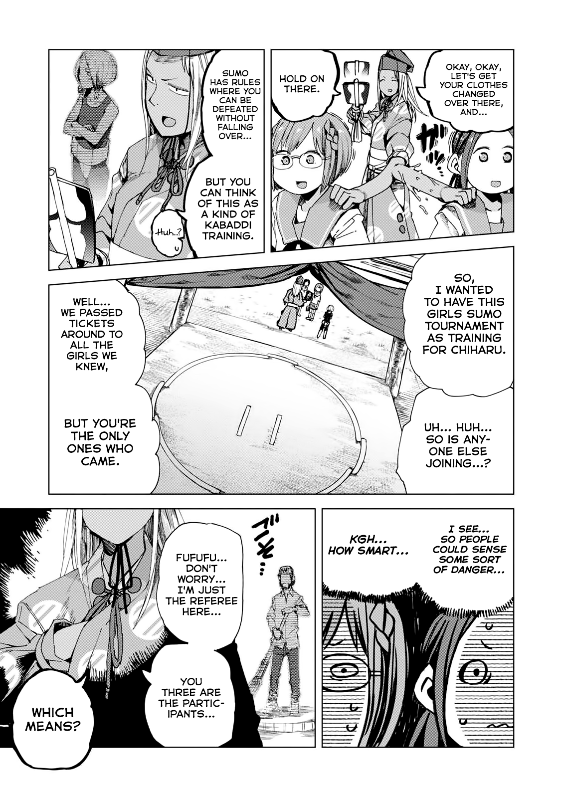 Chio-Chan No Tsuugakuro - Vol.9 Chapter 44: Sumo!