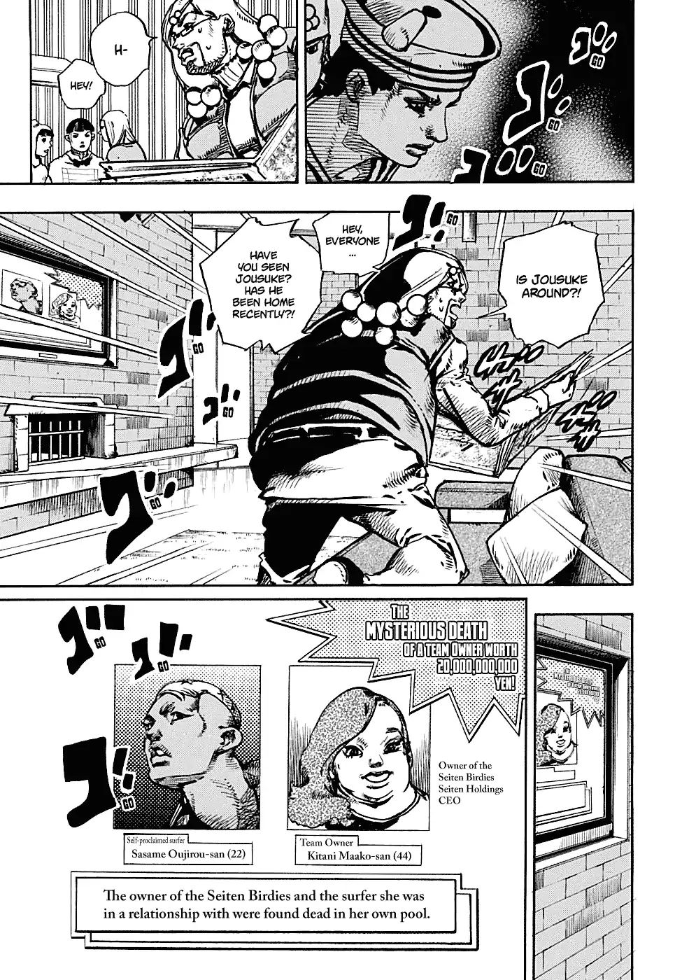 Jojo No Kimyou Na Bouken - Chapter 936: Dangerous Pursuit Part 1