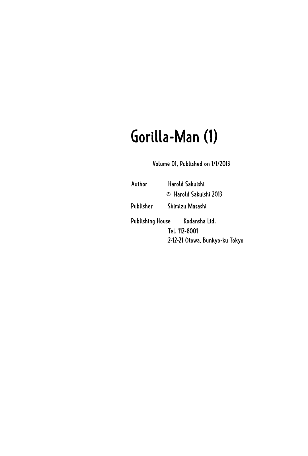 Gorillaman - Vol.1 Chapter 11: Arnold Is Popular