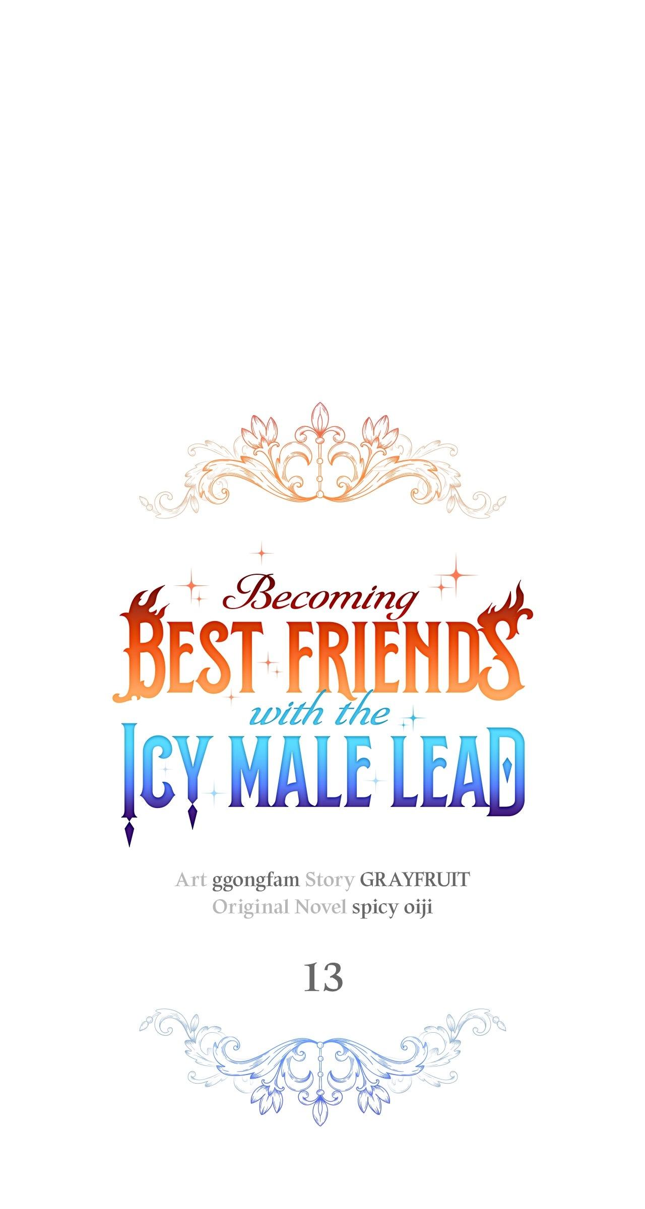 Becoming Best Friends With The Icy Male Lead - Chapter 13