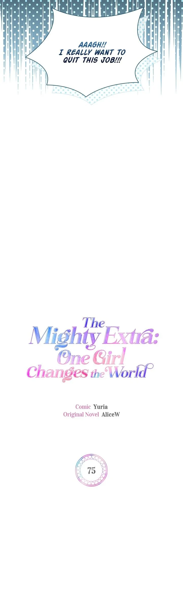 The Mighty Extra: One Girl Changes The World - Chapter 75