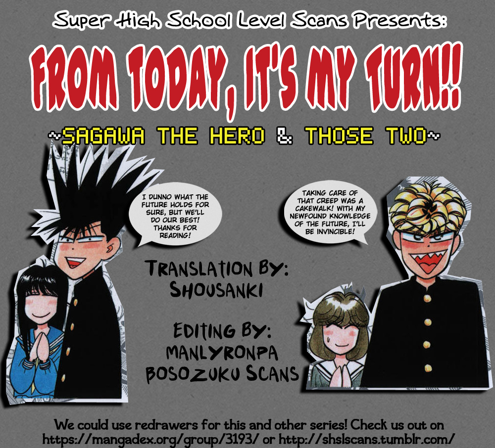 Kyou Kara Ore Wa!!: Sagawa The Hero & Those Two - Vol.1 Chapter 4: Return: End