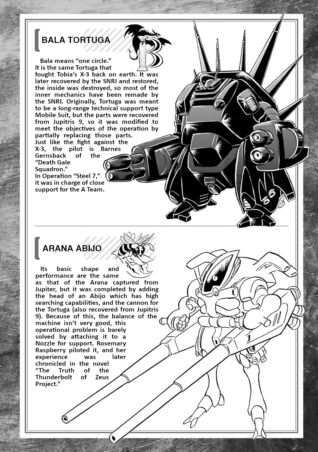 Kidou Senshi Crossbone Gundam Koutetsu No Shichinin - Vol.3 Chapter 15.5: Mechanical Notes