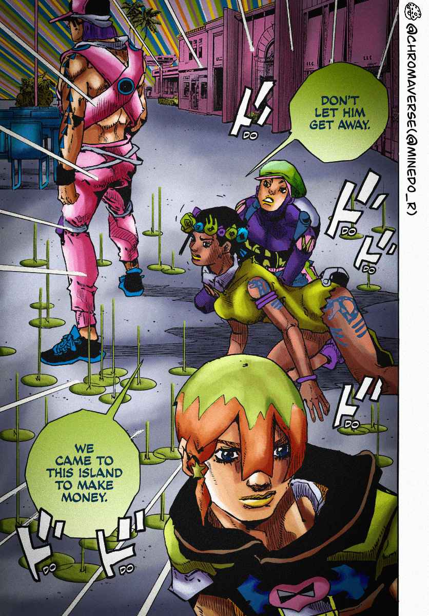 Jojo's Bizarre Adventure Part 9 - The Jojolands (Fan-Colored) - Chapter 11: The Hustle Part 2