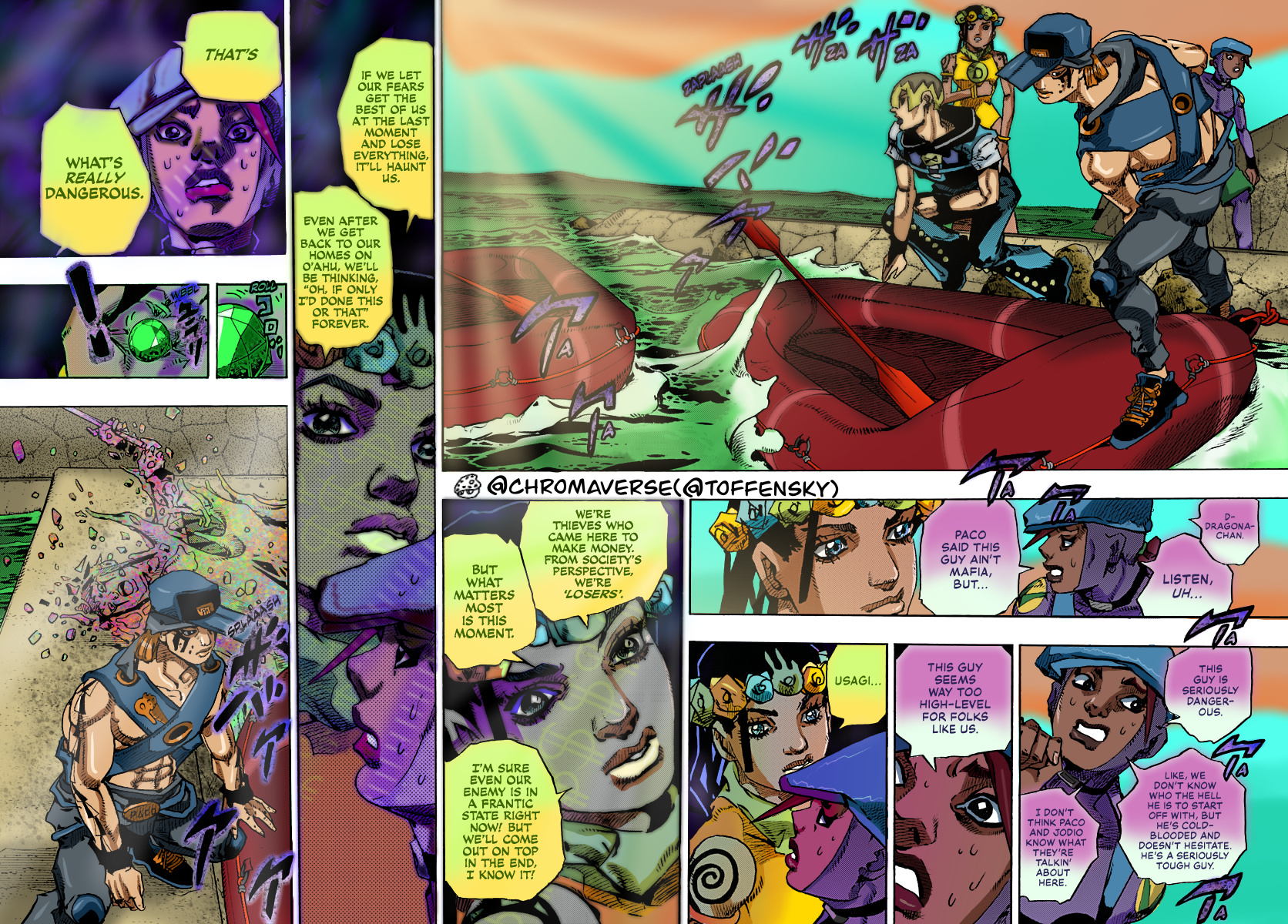 Jojo's Bizarre Adventure Part 9 - The Jojolands (Fan-Colored) - Chapter 11: The Hustle Part 2