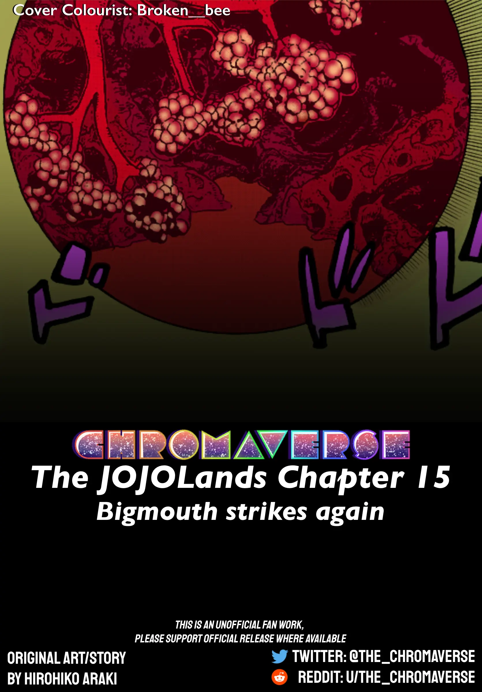 Jojo's Bizarre Adventure Part 9 - The Jojolands (Fan-Colored) - Chapter 15: Big Mouth Strikes Again