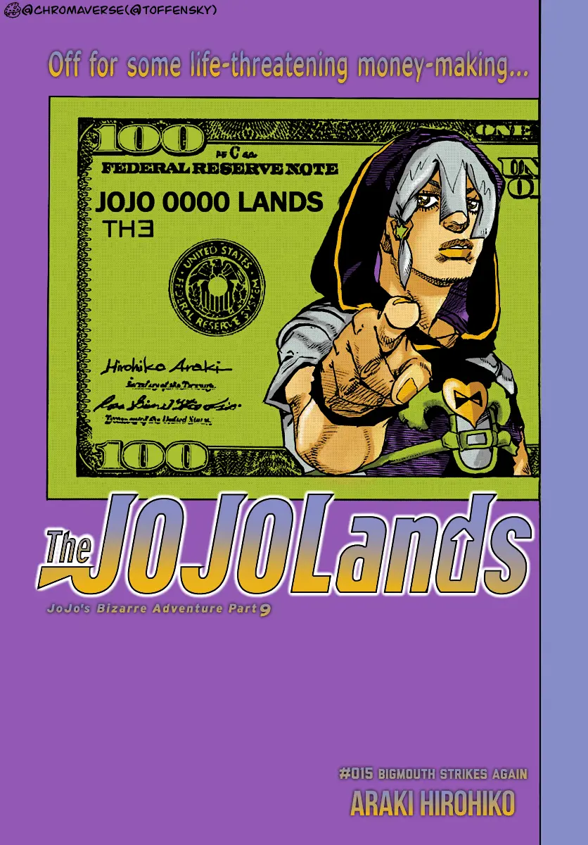 Jojo's Bizarre Adventure Part 9 - The Jojolands (Fan-Colored) - Chapter 15: Big Mouth Strikes Again