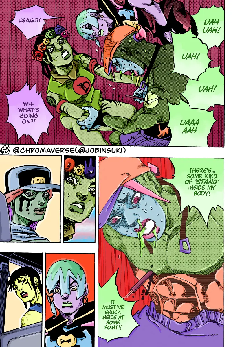 Jojo's Bizarre Adventure Part 9 - The Jojolands (Fan-Colored) - Chapter 15: Big Mouth Strikes Again