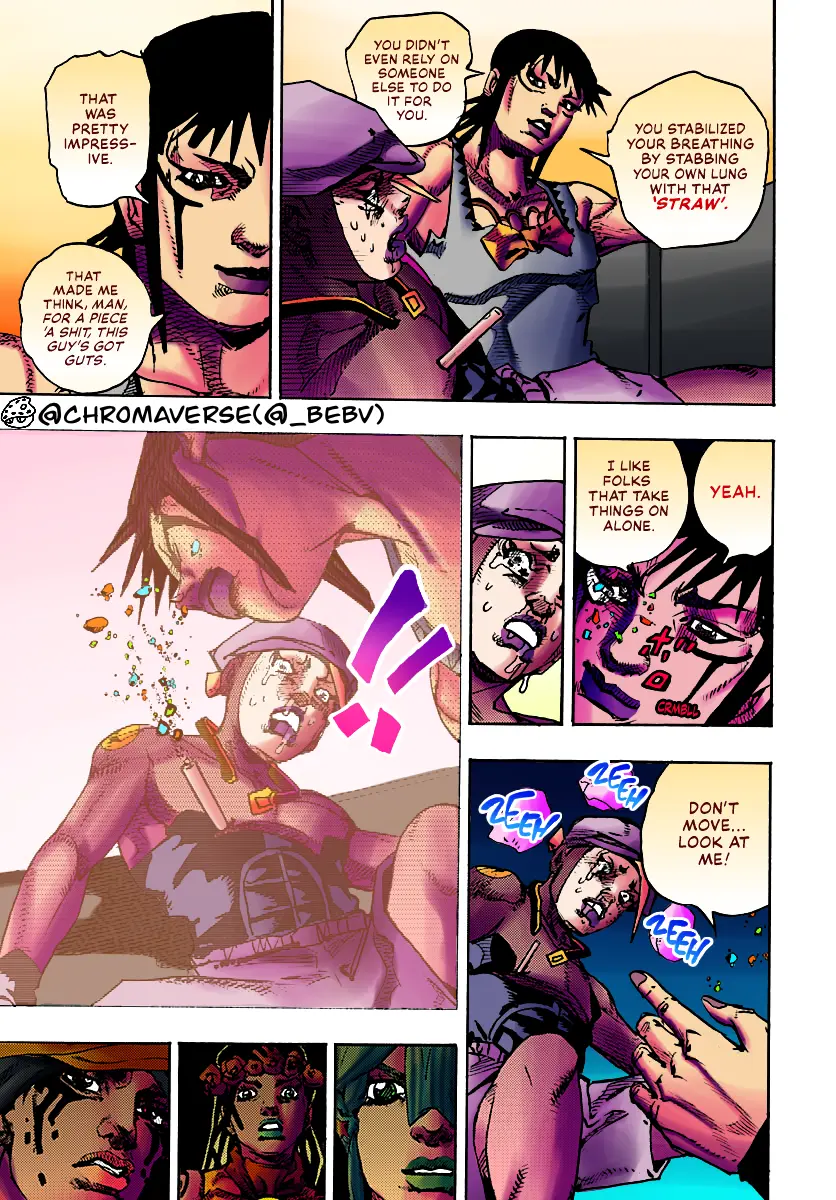 Jojo's Bizarre Adventure Part 9 - The Jojolands (Fan-Colored) - Chapter 15: Big Mouth Strikes Again