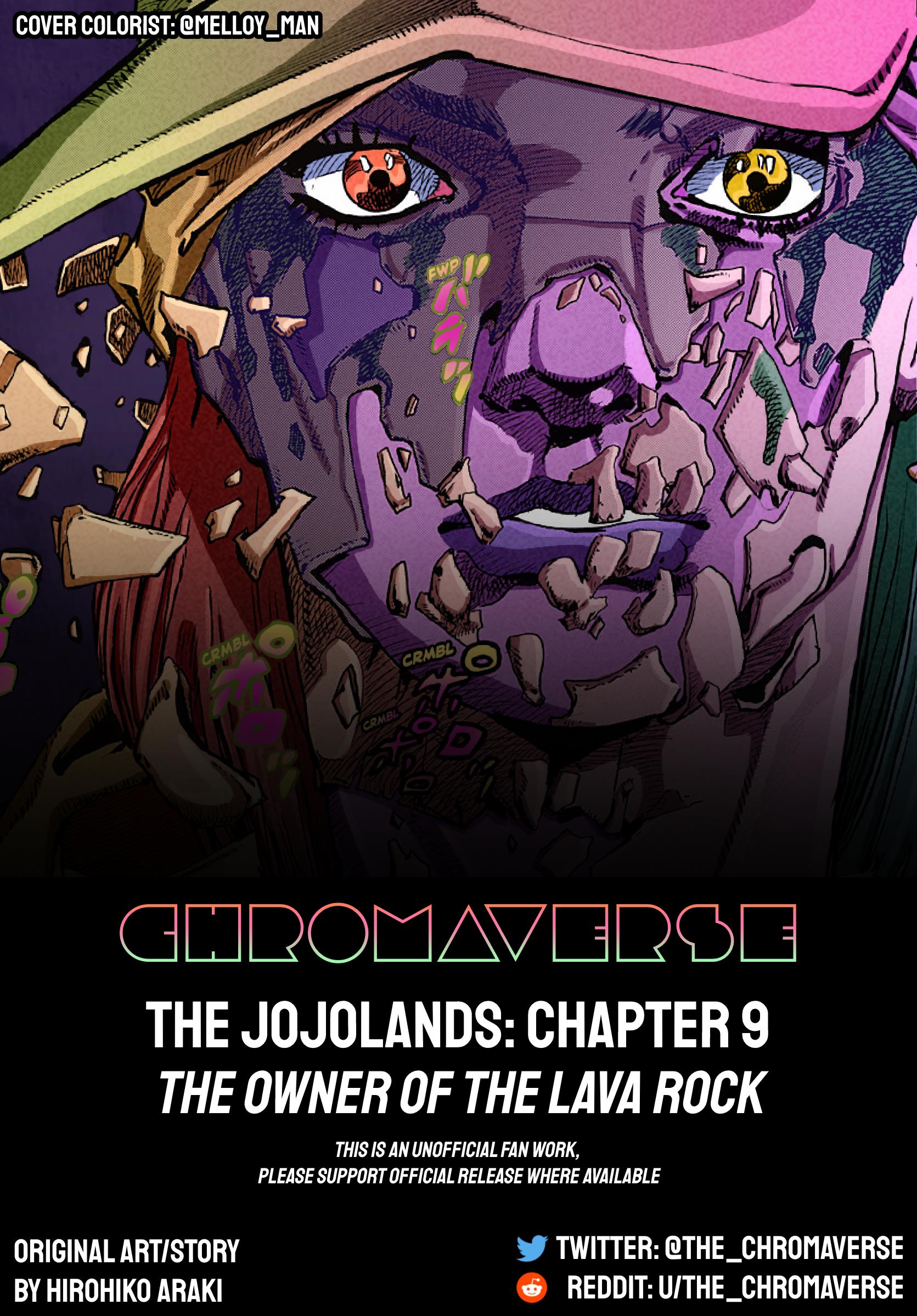 Jojo's Bizarre Adventure Part 9 - The Jojolands (Fan-Colored) - Chapter 9: Owner Of The Lava Rock