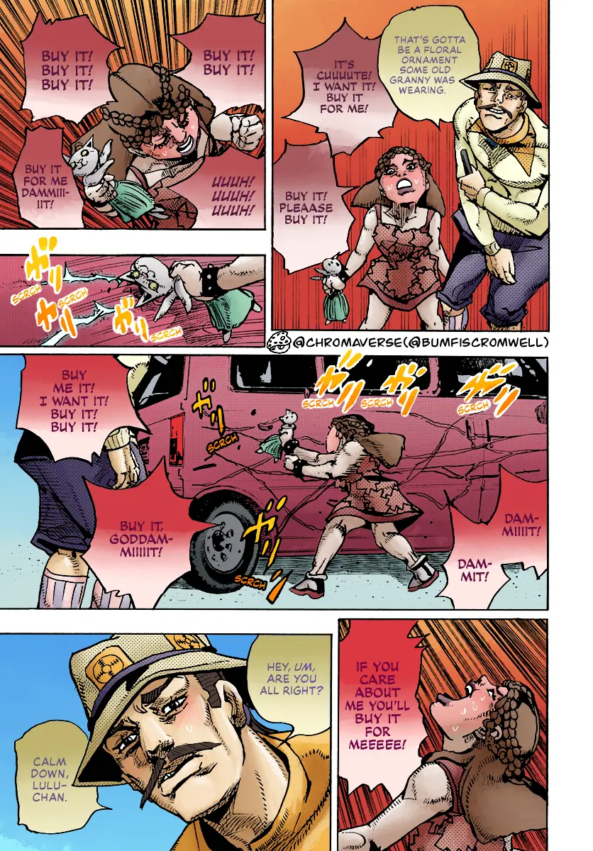 Jojo's Bizarre Adventure Part 9 - The Jojolands (Fan-Colored) - Chapter 17: That Girl's Bags' Groove Part 2